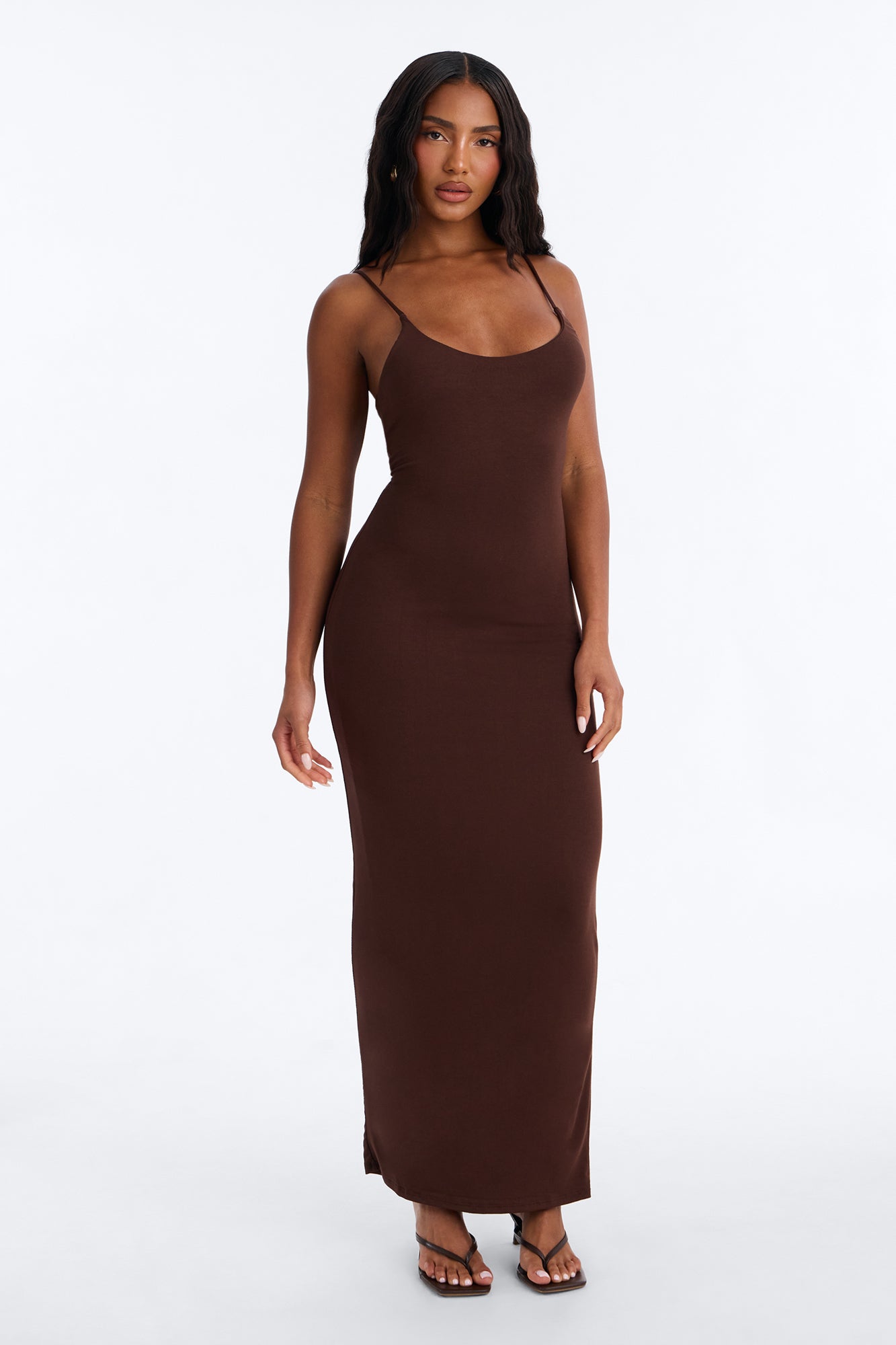 Ajay Maxi Dress - Chocolate