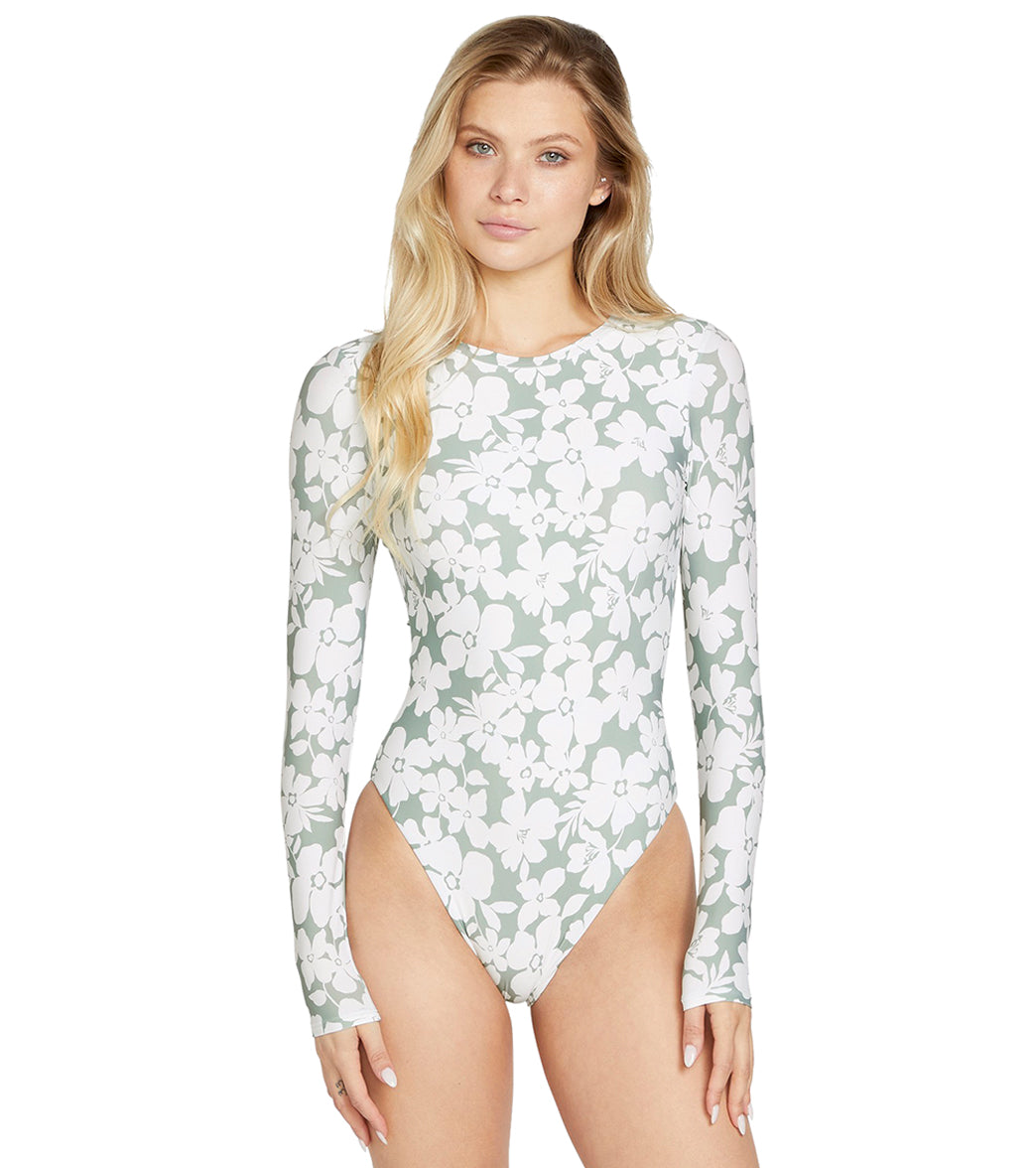 Volcom Women's Coco Long Sleeve UPF 50 One Piece Swimsuit