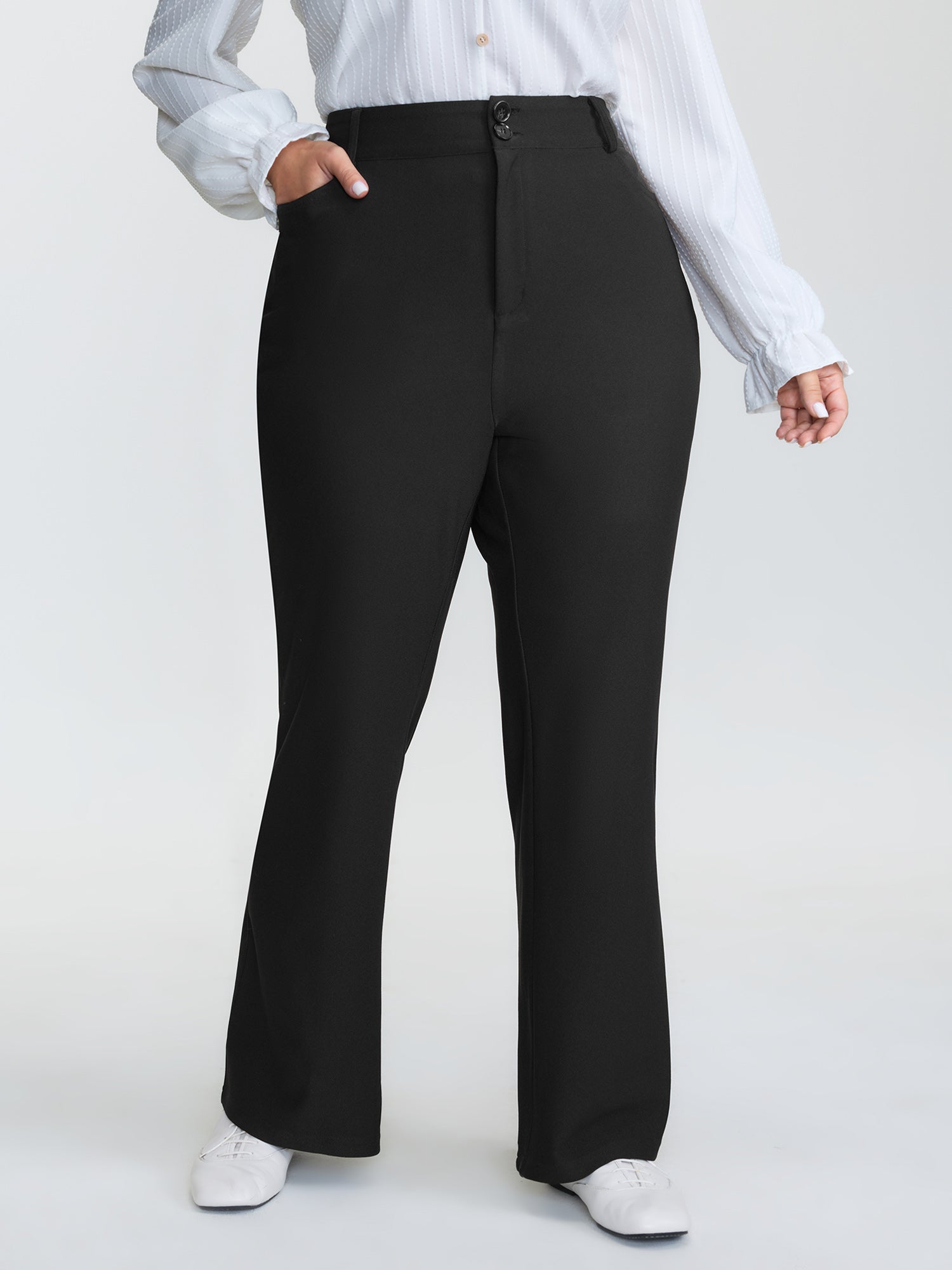 Supersoft Stretchy Plain Bootcut Pants