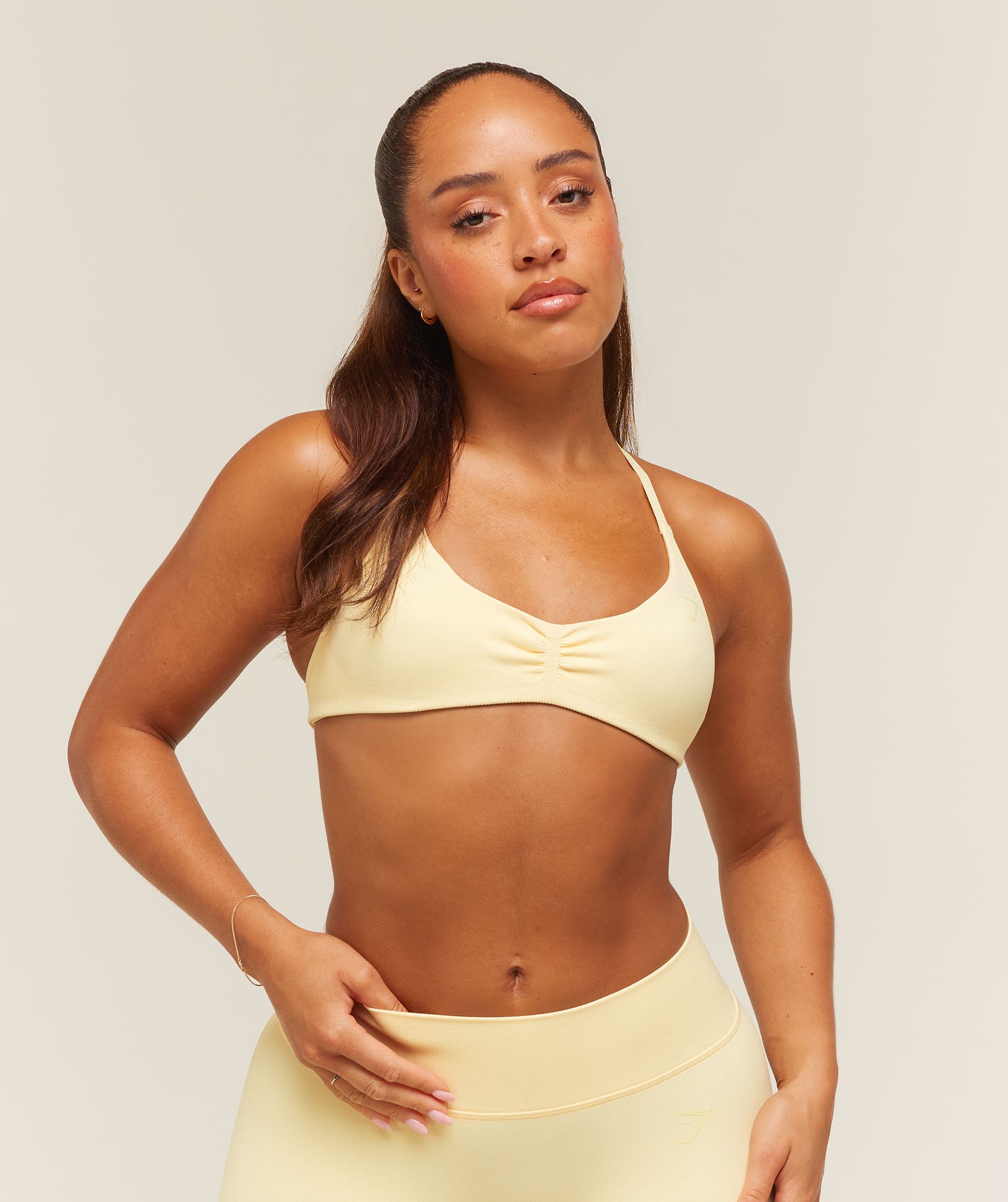 Gymshark Lift Seamless 2.0 Sports Bra - Butter Yellow