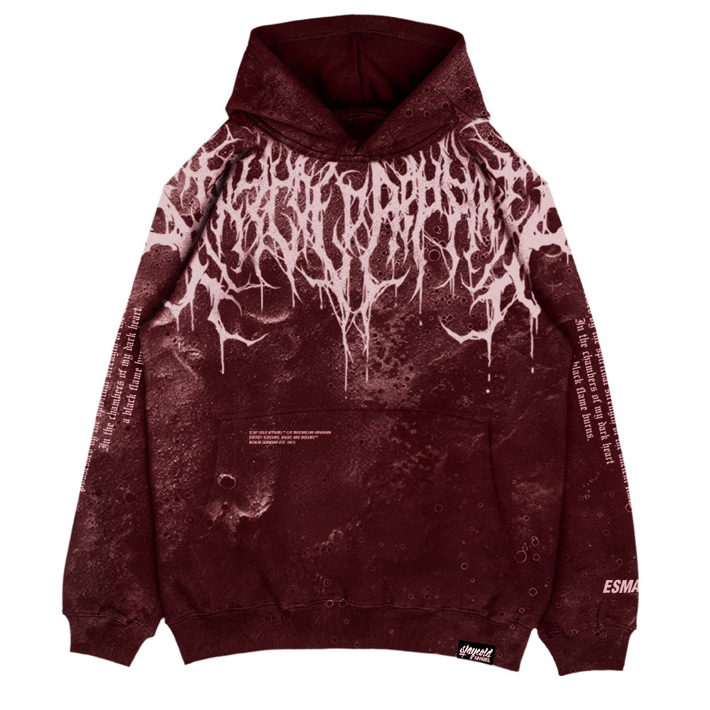Reign Of Blood (Rusty Red) - Oversized Hoodie (350GSM)