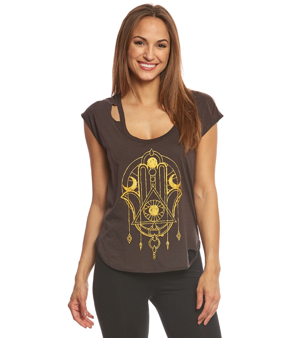 Chaser Golden Eye Hamsa Tee