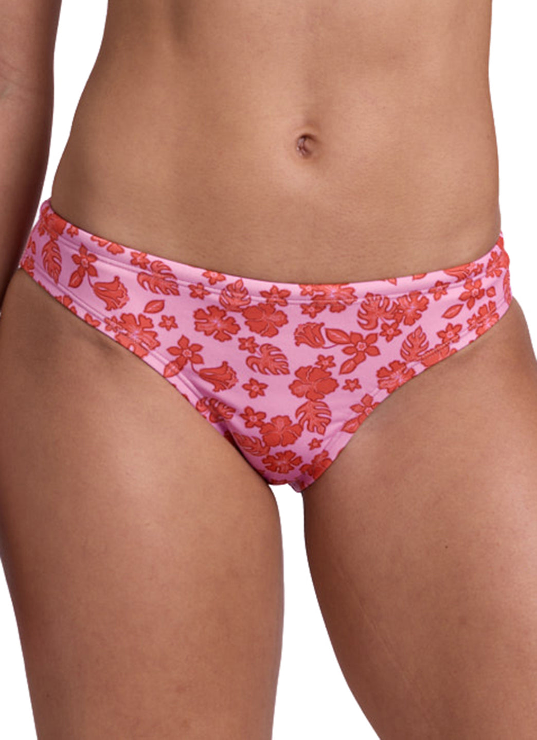 JOLYN Women's Hibiscus Haze Andy  Printed Bikini Bottom