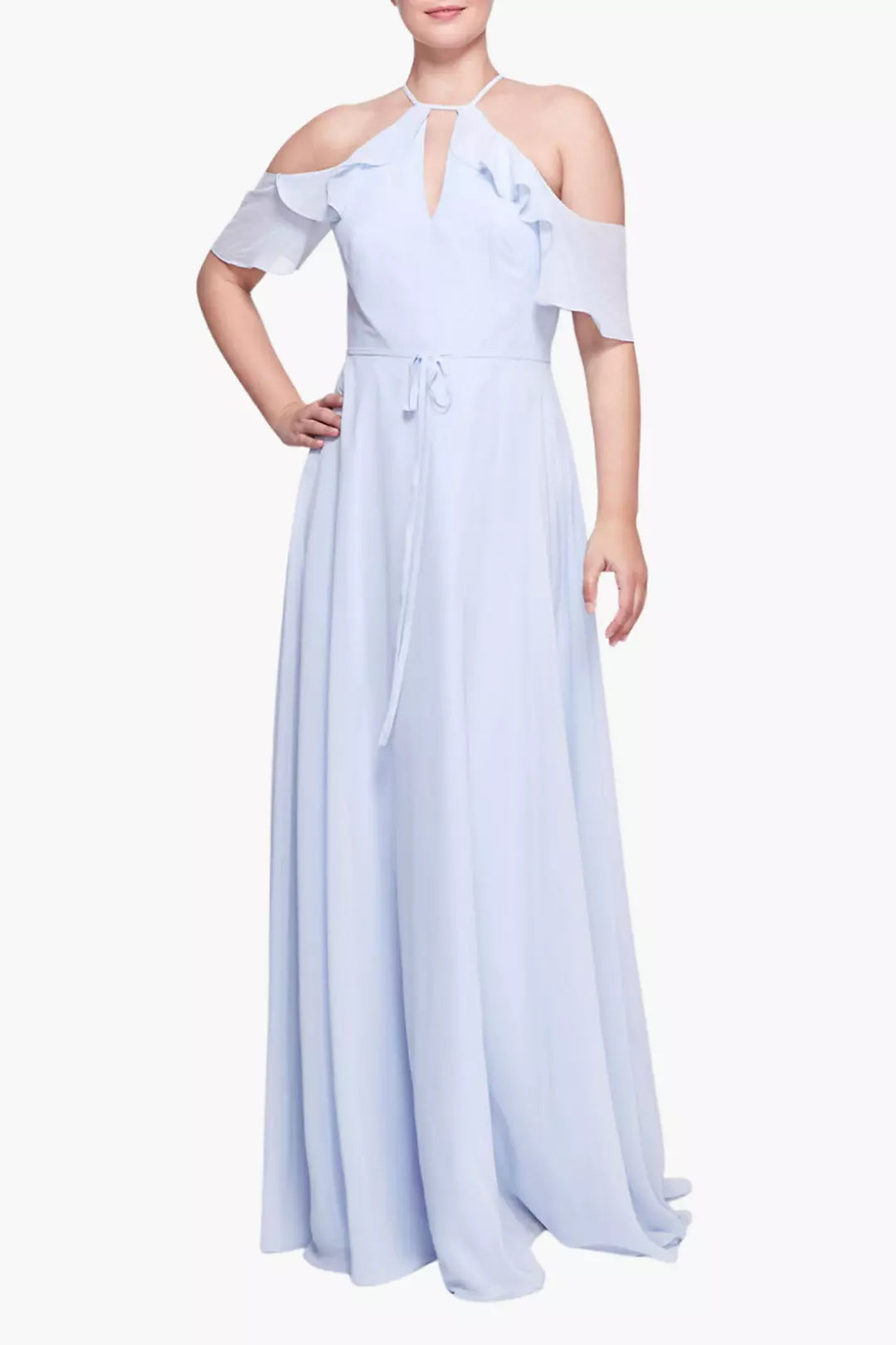 Ferrara Cold-Shoulder Gown