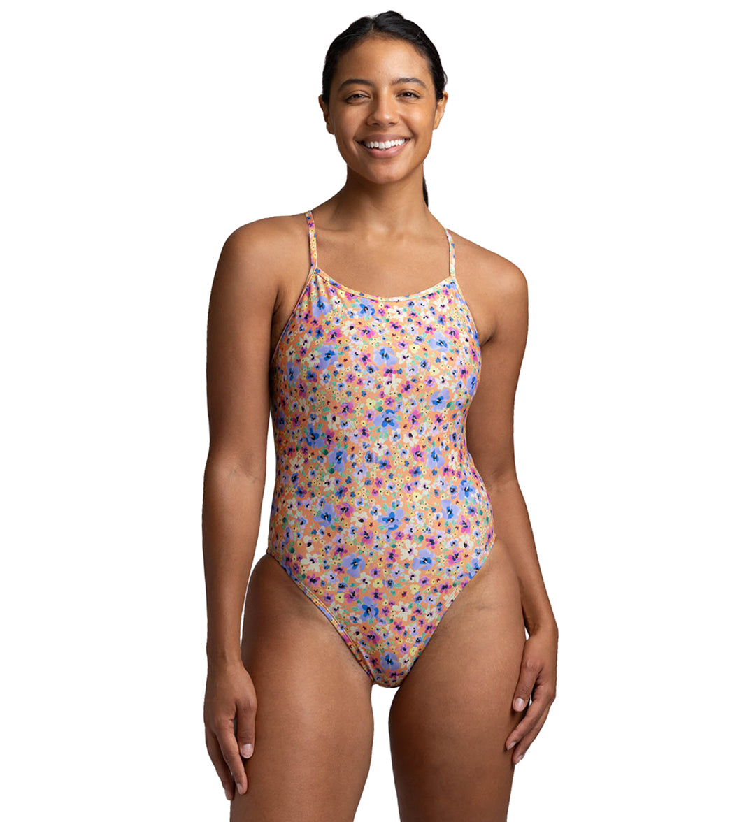 JOLYN Women's Perry Sunlit Petals One Piece Swimsuit