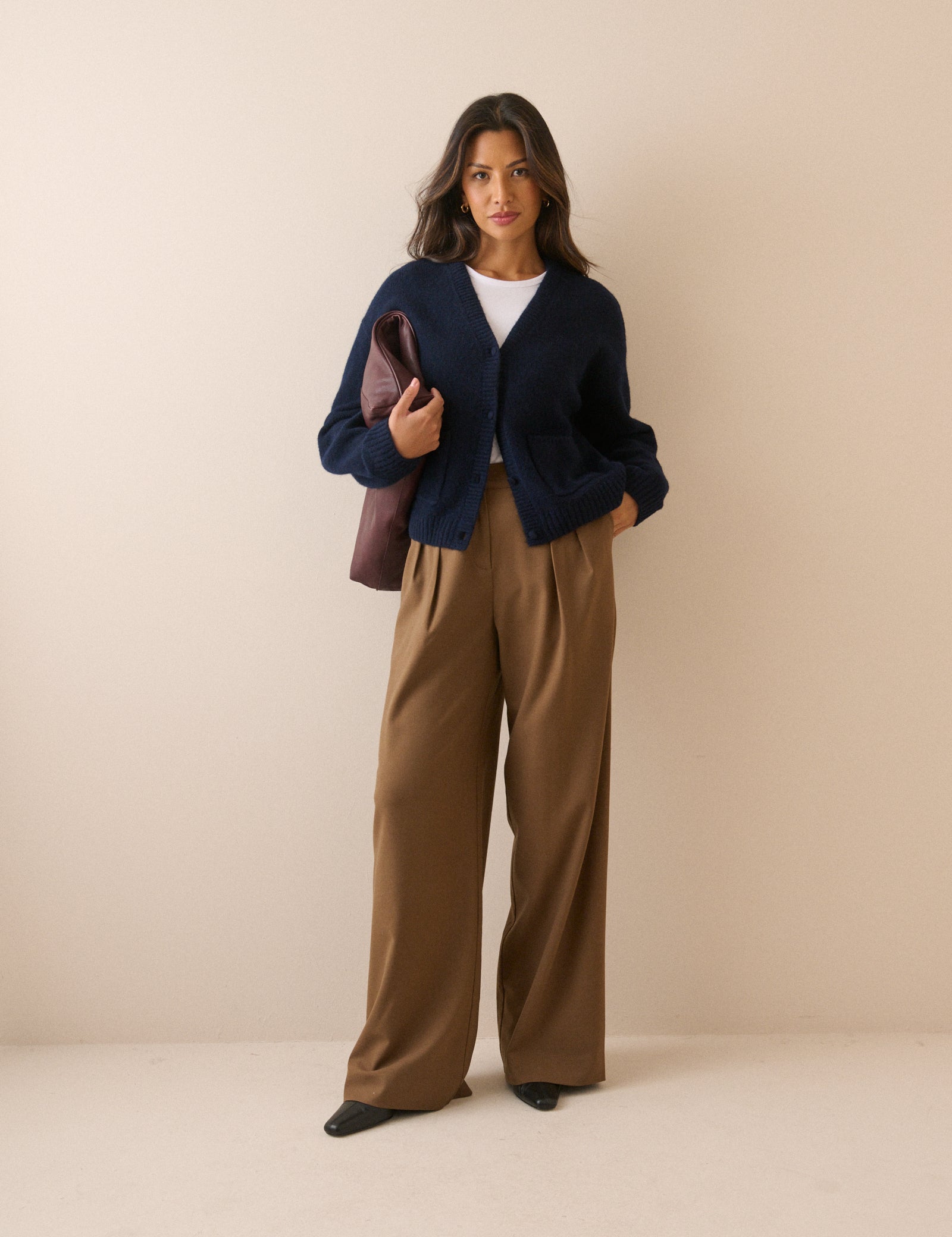Rue Tailored Wide Leg Trousers