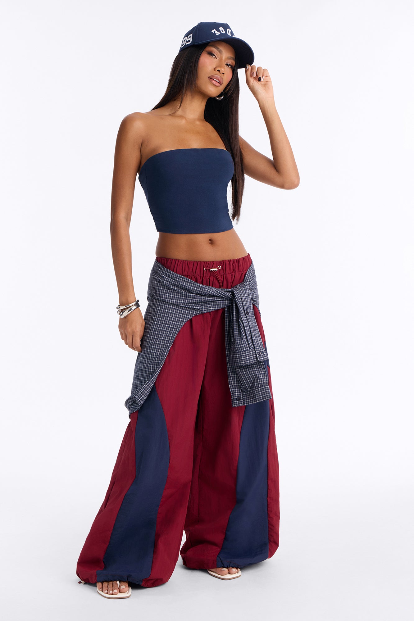 In The Lead Windbreaker Lounge Pant - Wine