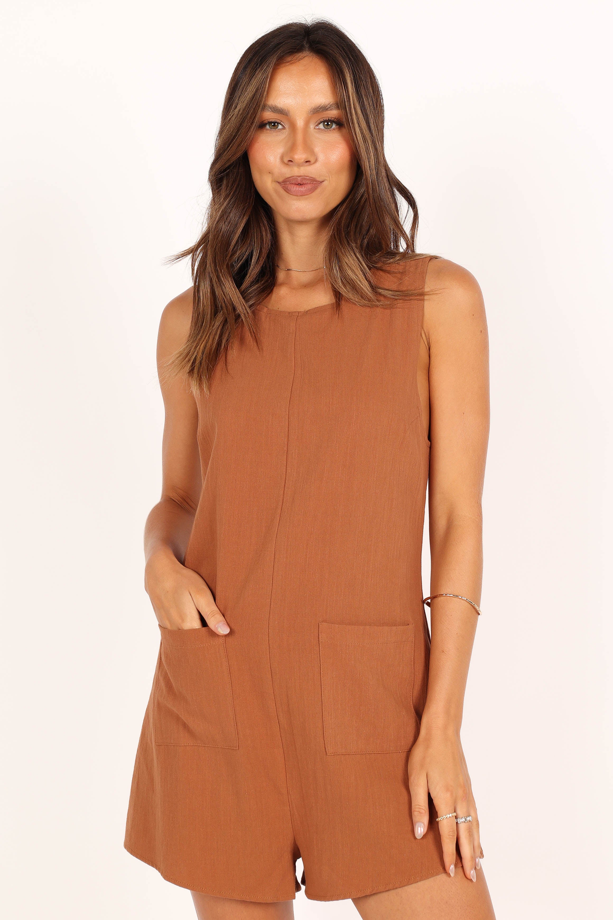 Dory Romper - Tan