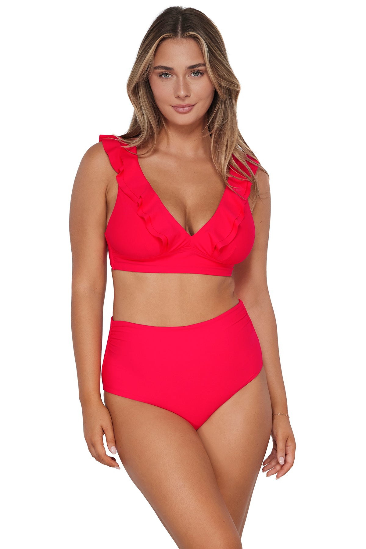 Sunsets Geranium Willa Wireless Top
