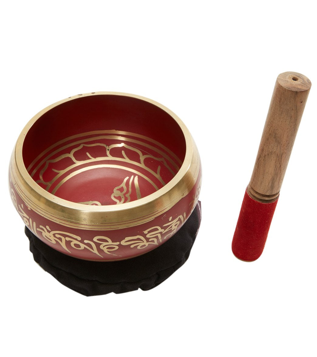 Sacred Space Red Cast Tibetan Singing Bowl 6"