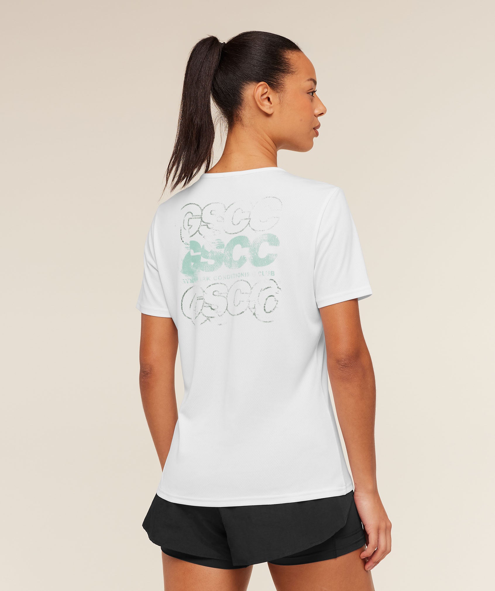 Gymshark Graphic Short Sleeve T-Shirt - White