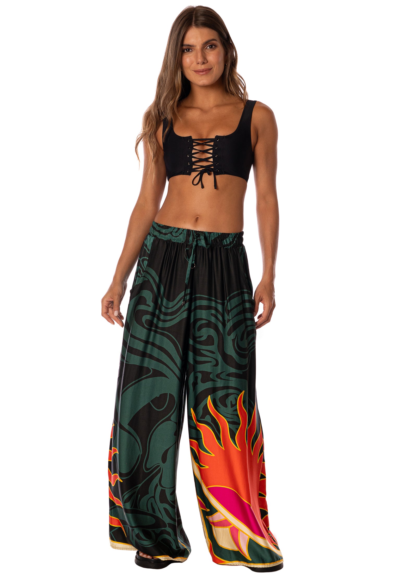 Maaji Black Flamingo Night Ophelia Pants