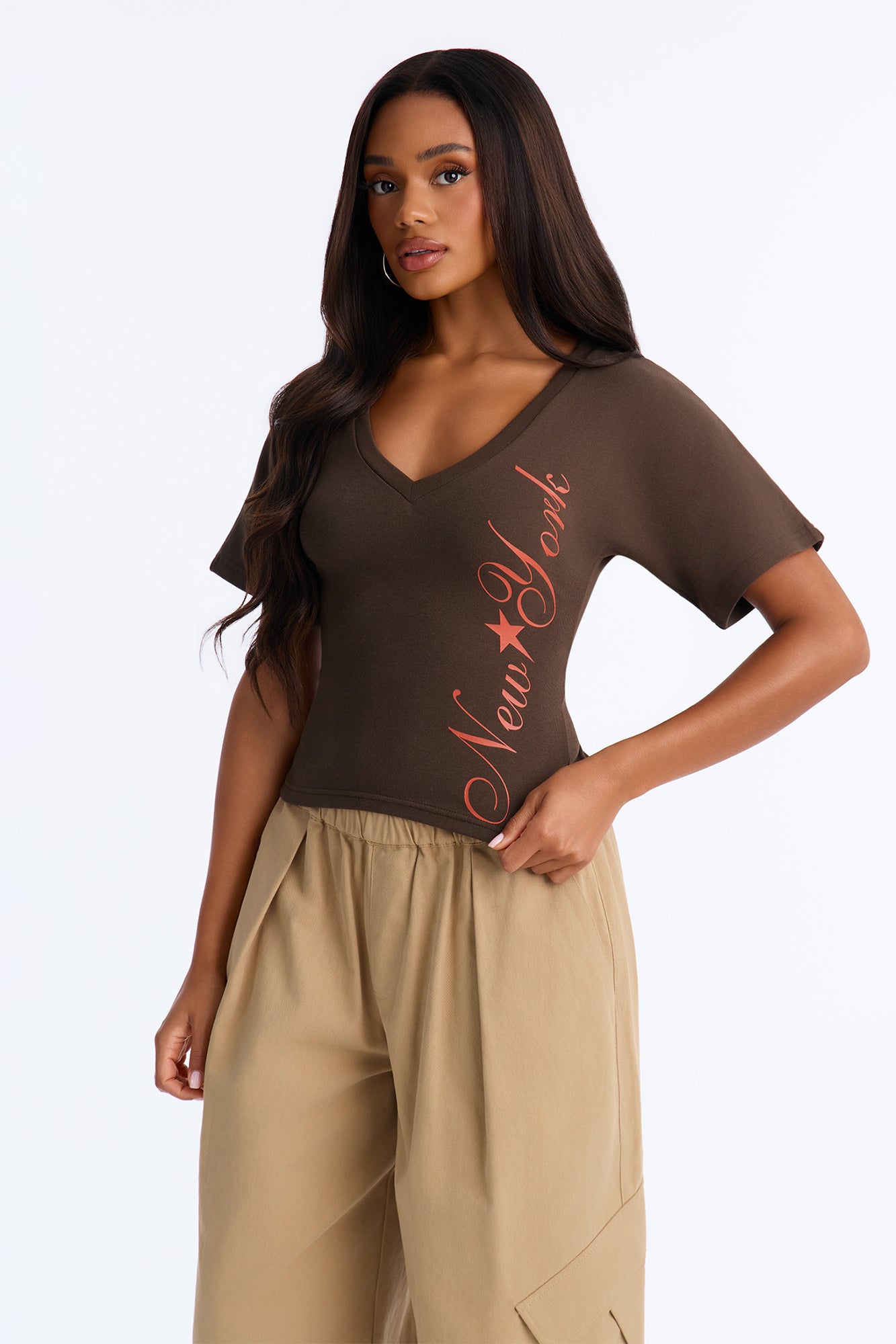 NY Off Duty Muse Top - Brown