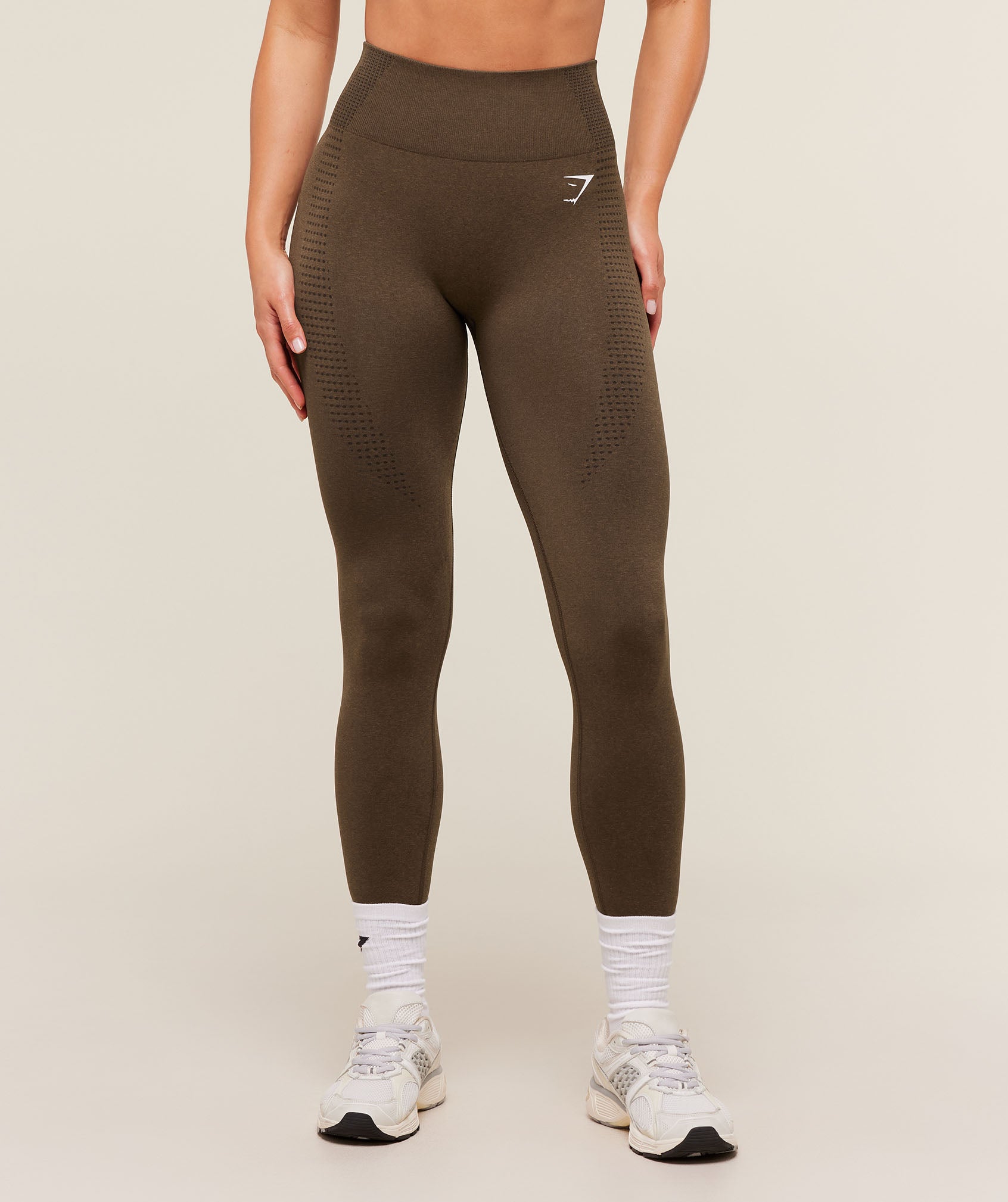 Gymshark Vital Sculpt Seamless Legging - Espresso Marl