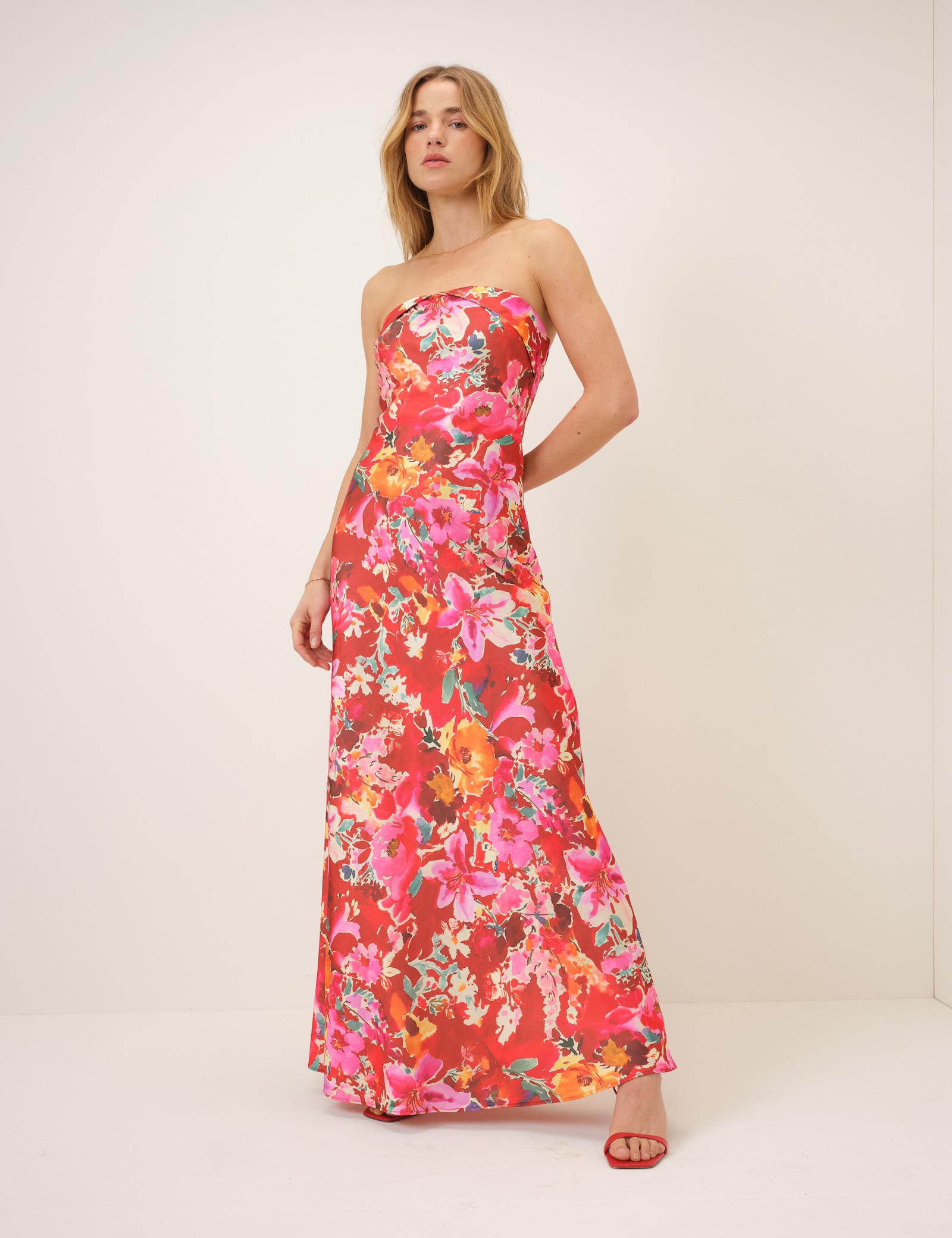 Pink Floral Robyn Maxi Dress
