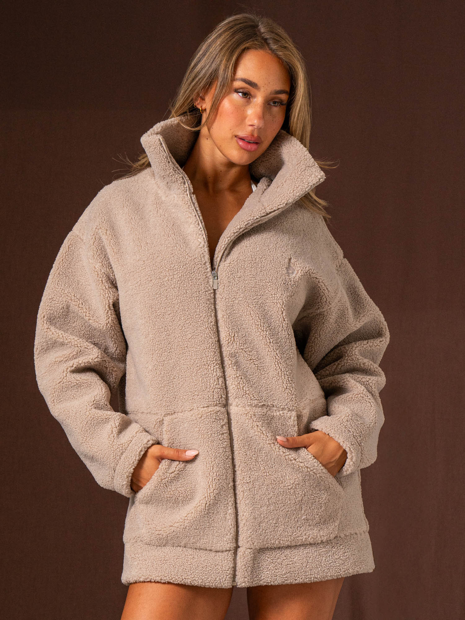 Teddy Jacket - Taupe