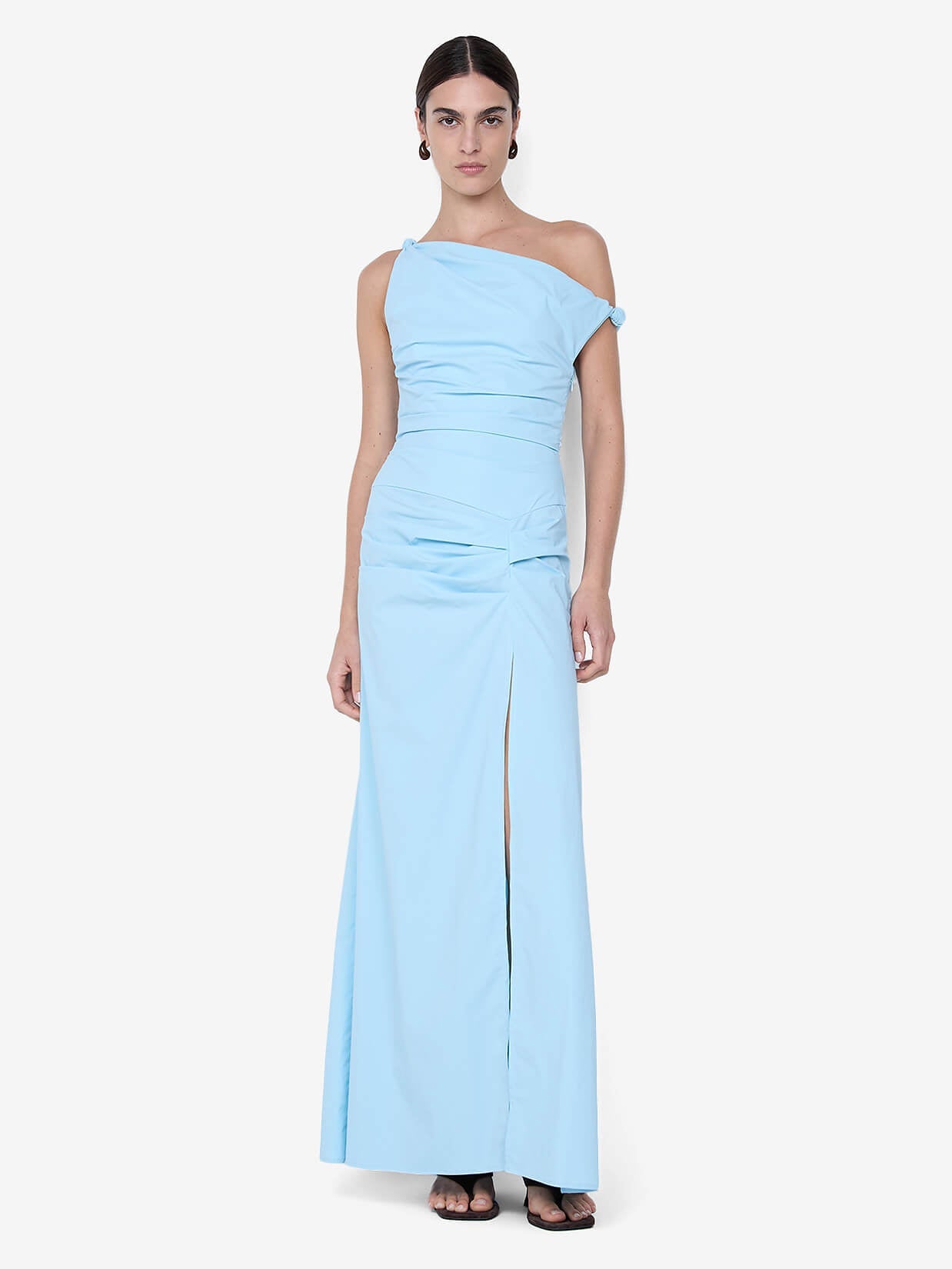 LYANA ASYM MAXI DRESS - SKY BLUE