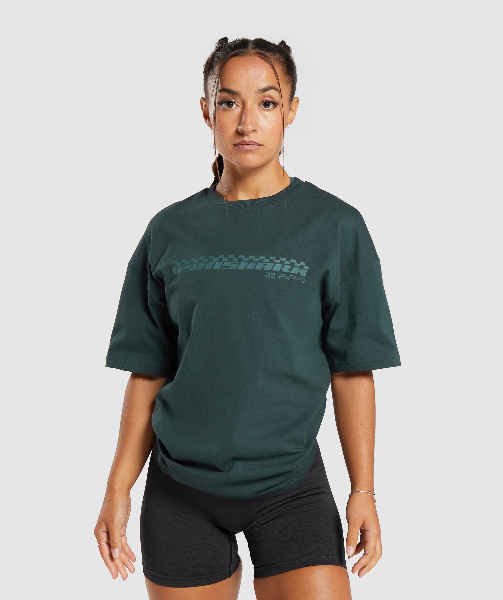 Gymshark Motorcross Oversized T-Shirt - Darkest Teal