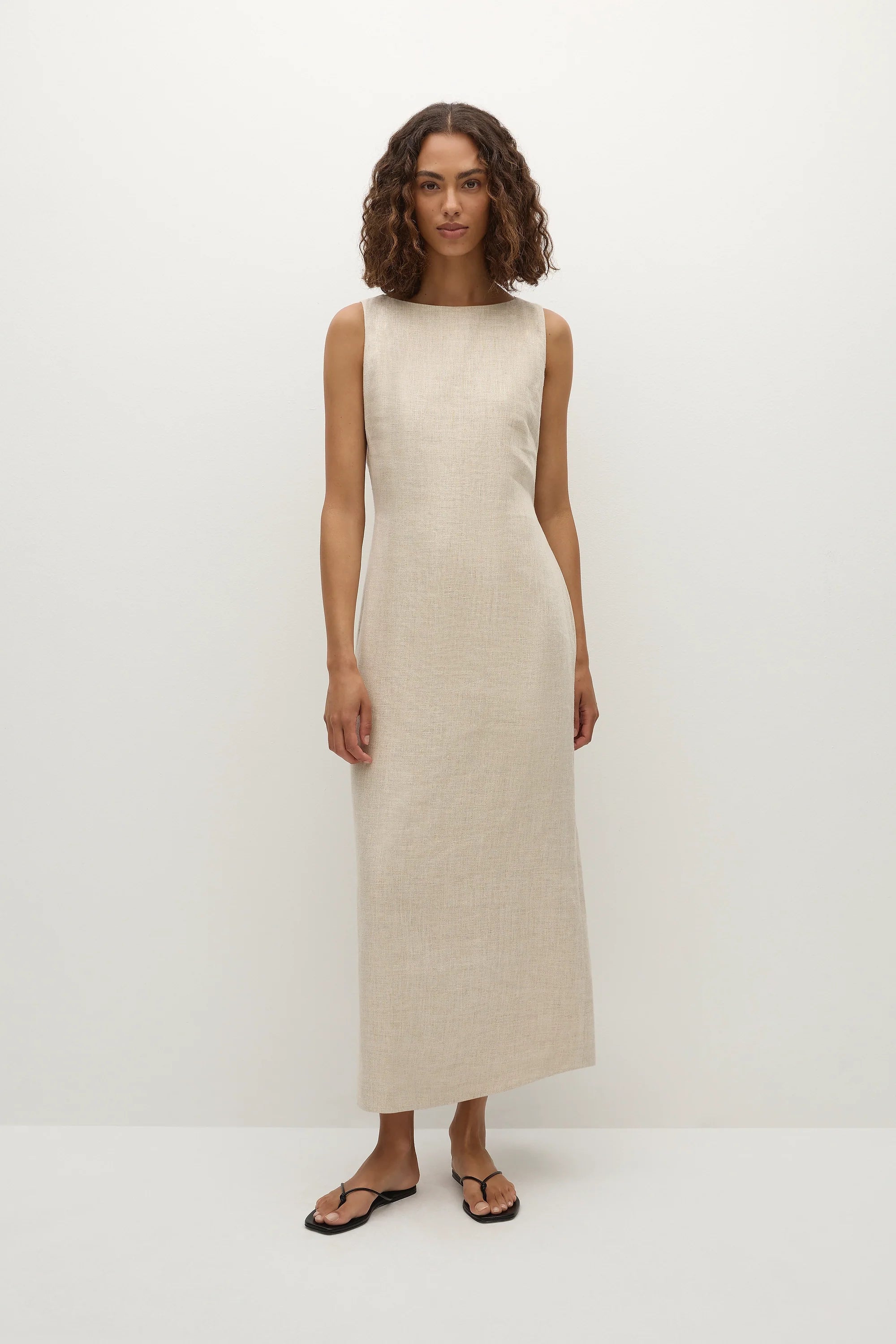 Taylor Midi Dress Natural