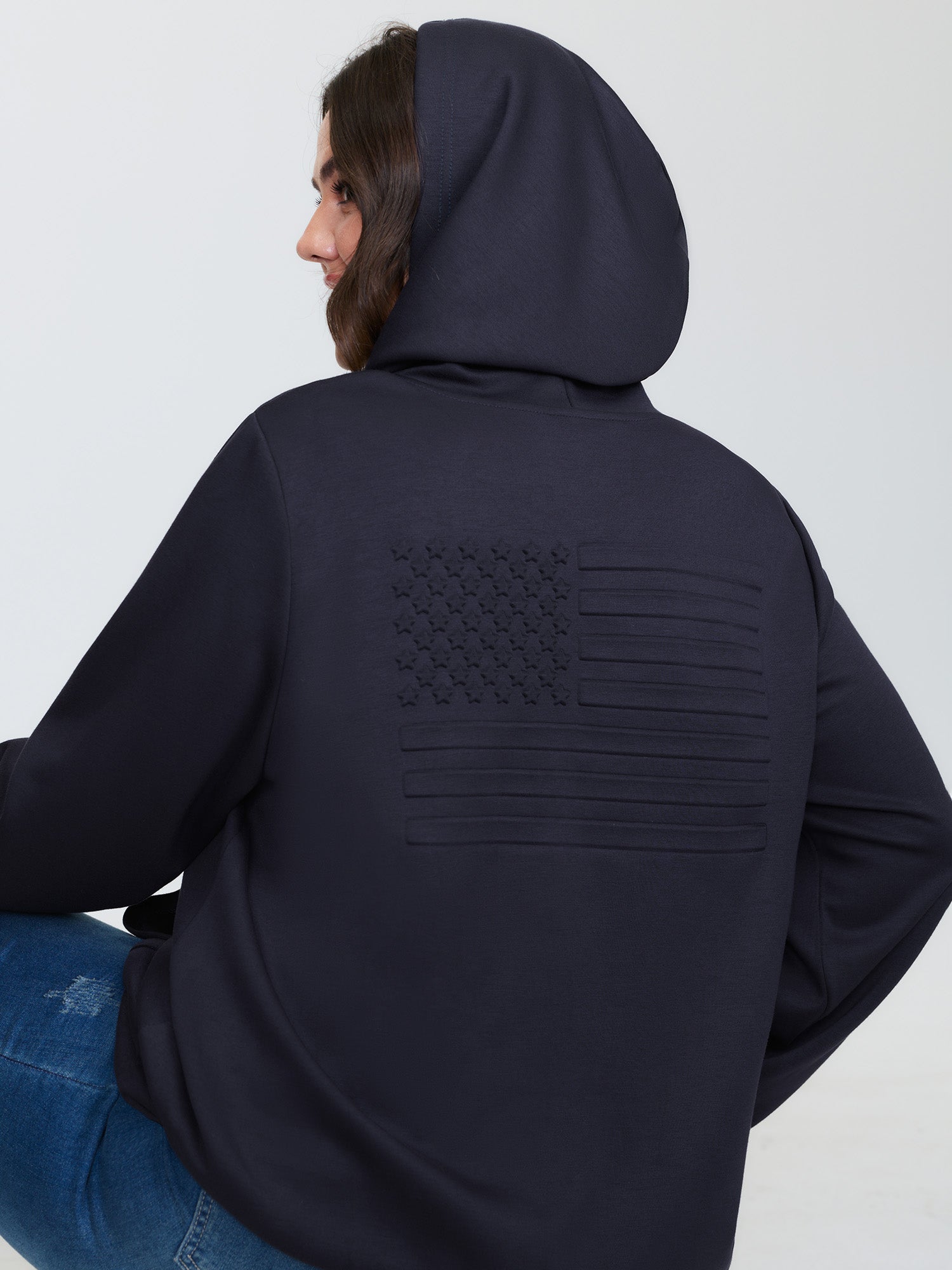 Supersoft Flag Pattern Hoodie