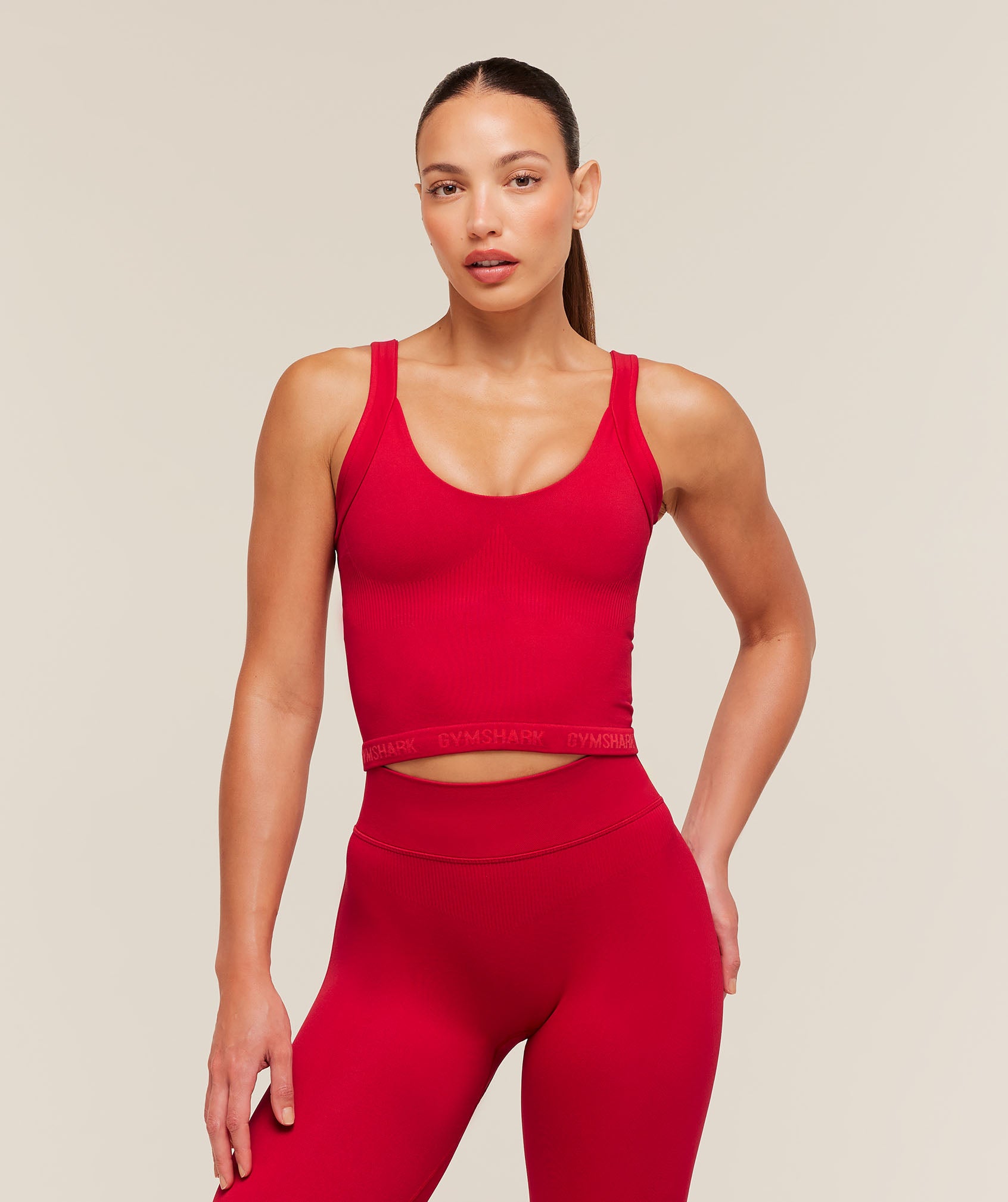 Gymshark Flex V4 Tank Top - Carmine Red/P363