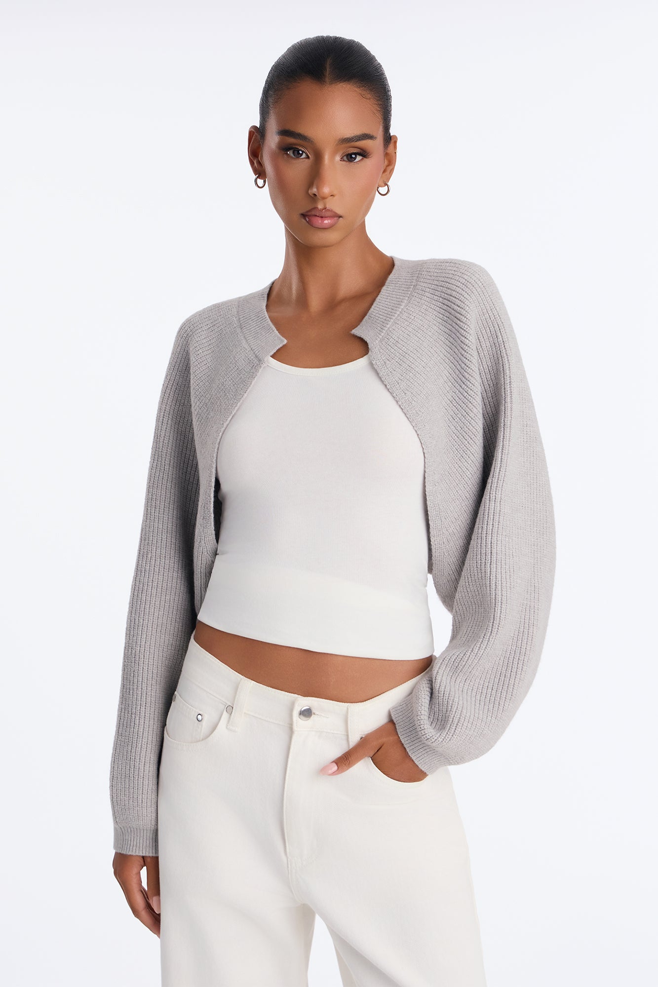 Whatever She Wants Cardigan - Heather Grey