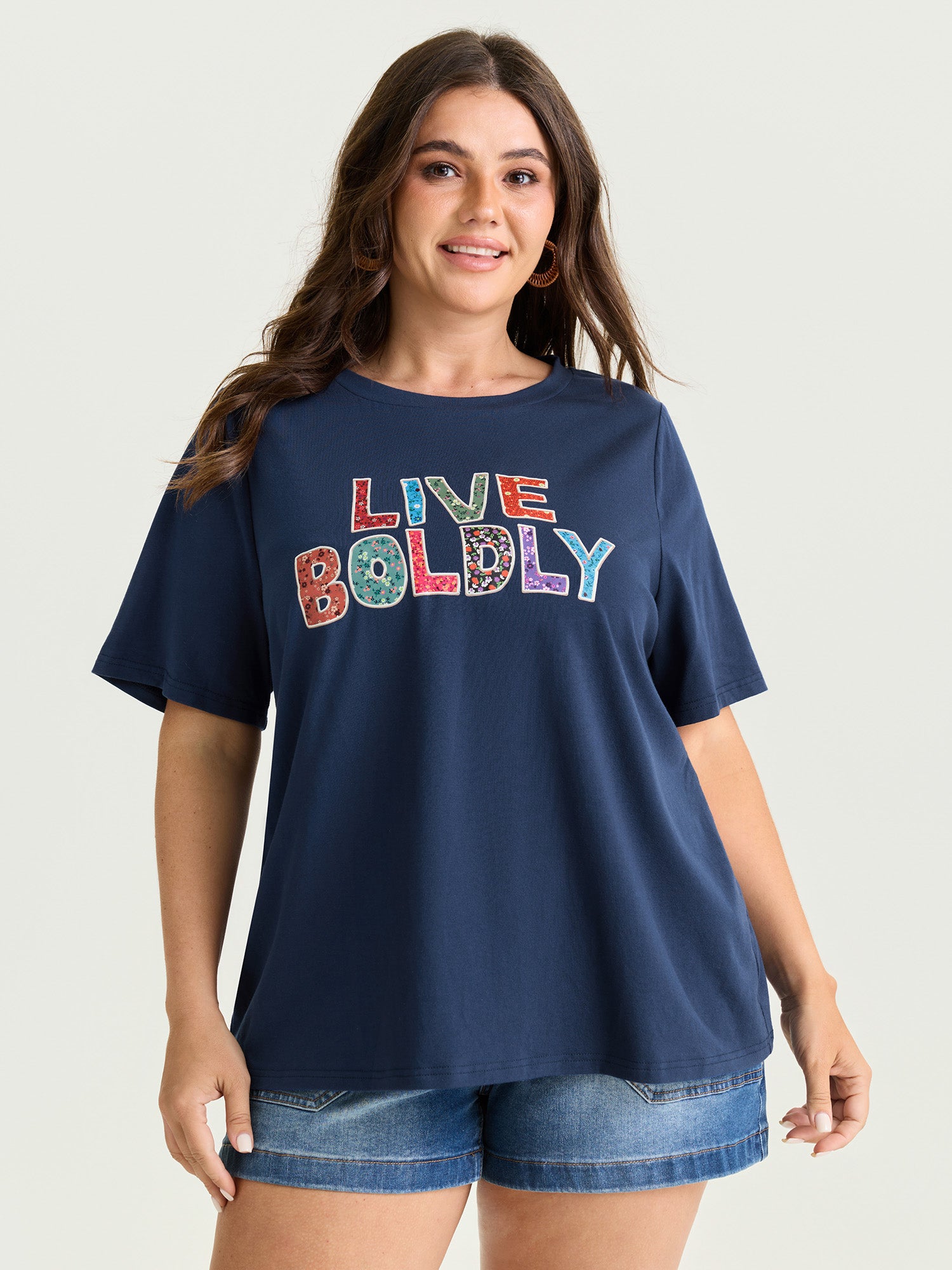 Supersoft Live Boldly Round Neck T-Shirt
