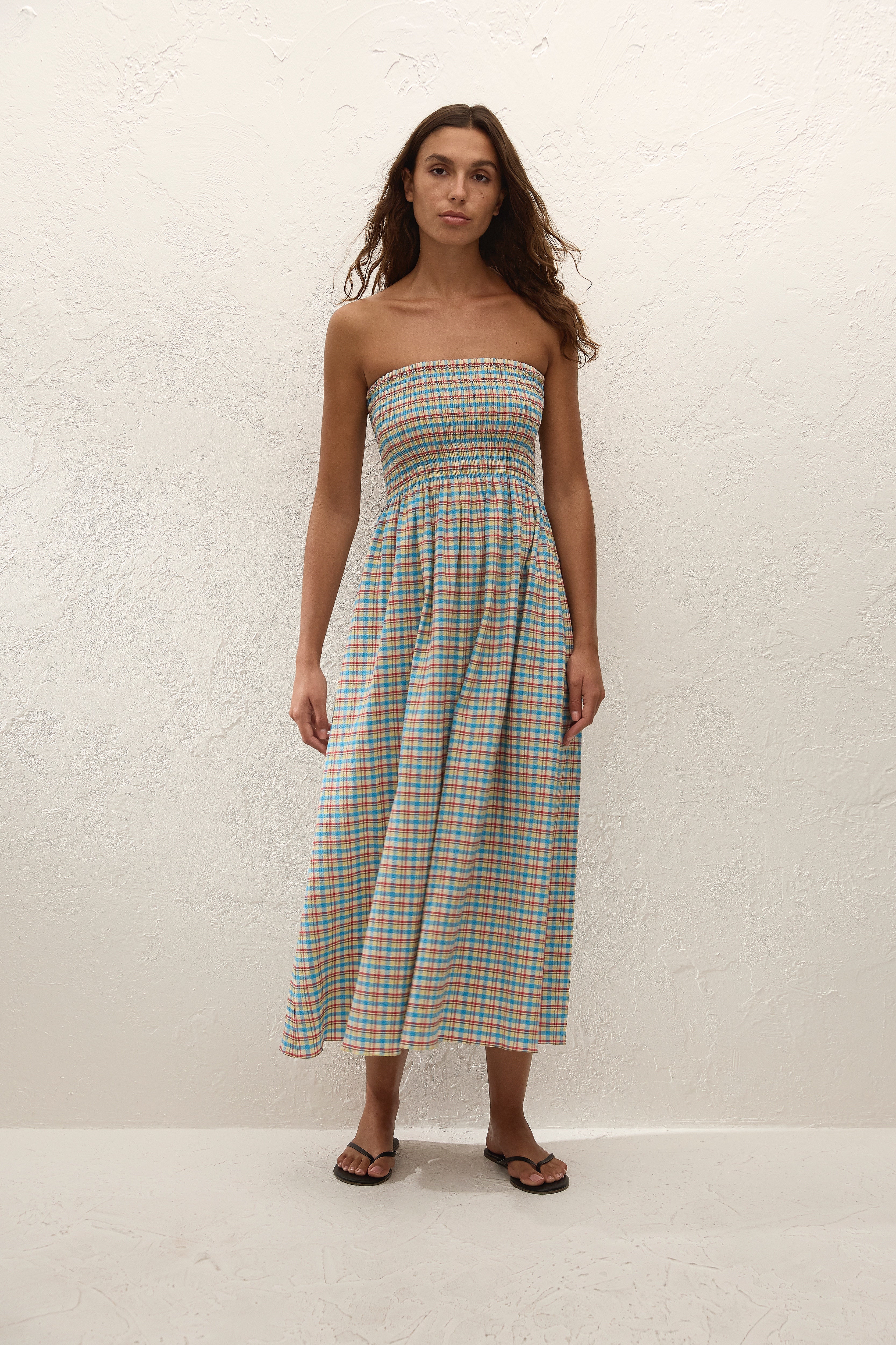 Jamie Midi Dress Sofia Check