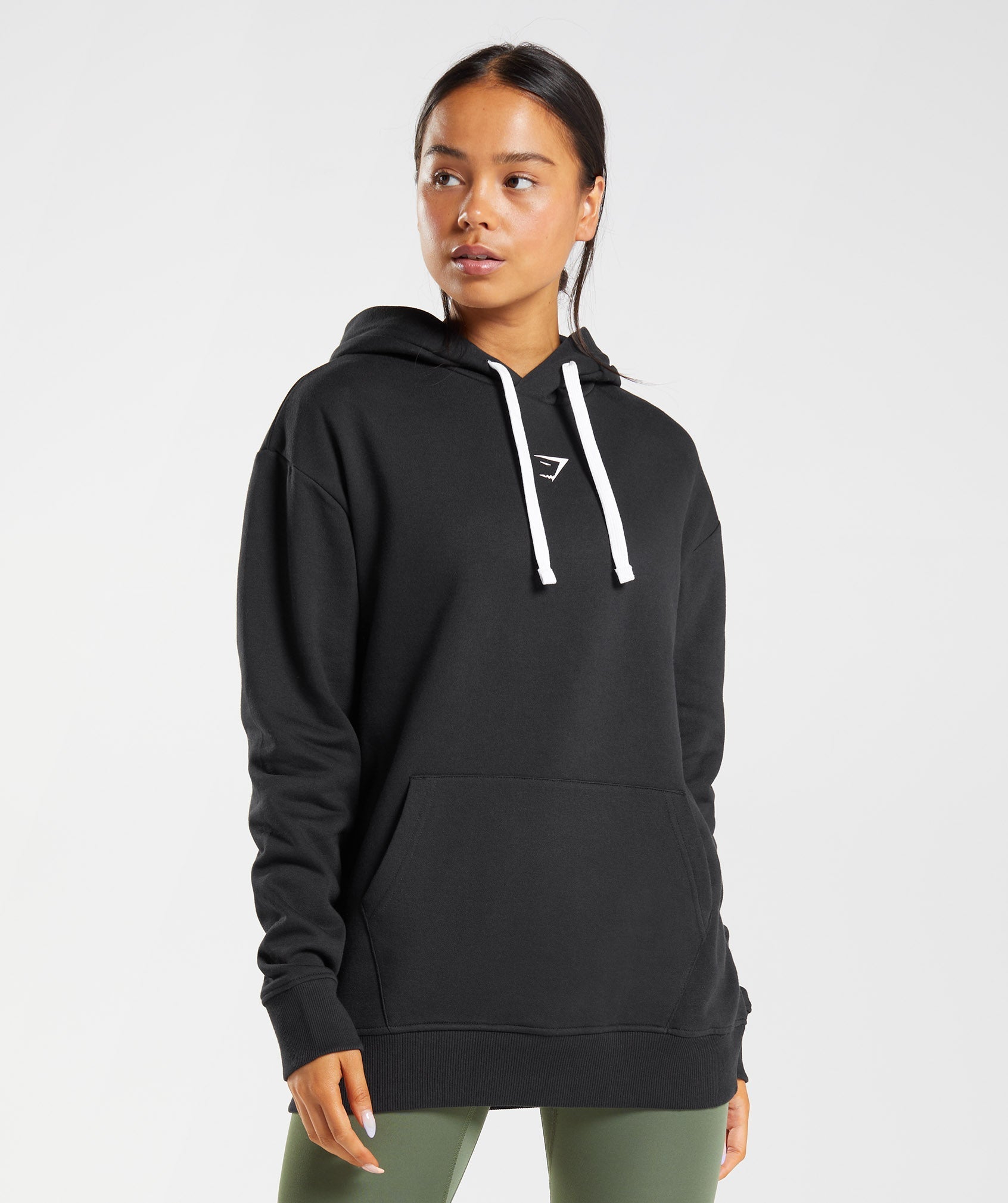 Gymshark Fraction Hoodie - Black/White