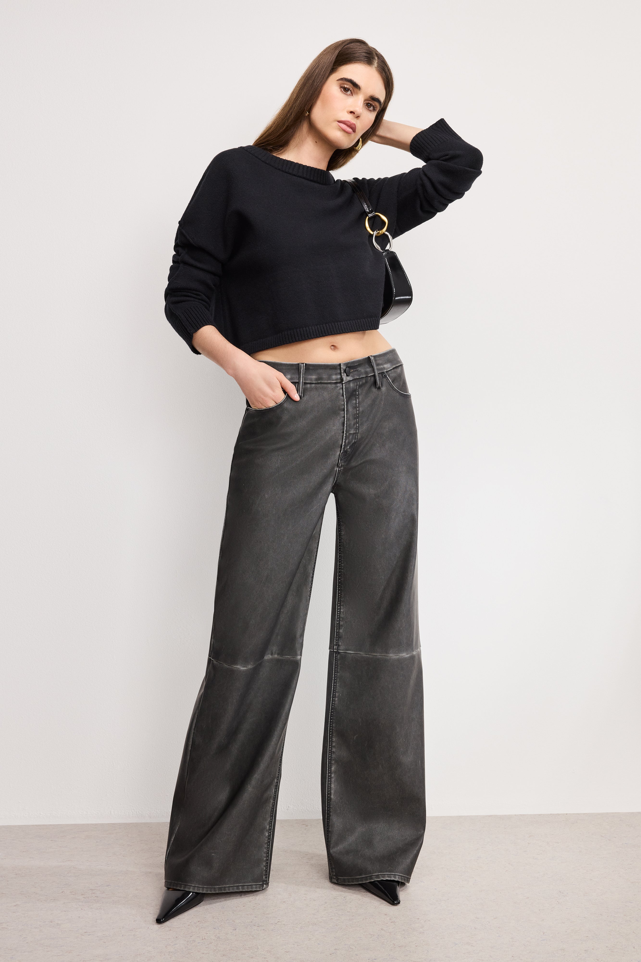 COZY KNIT CREW NECK | BLACK