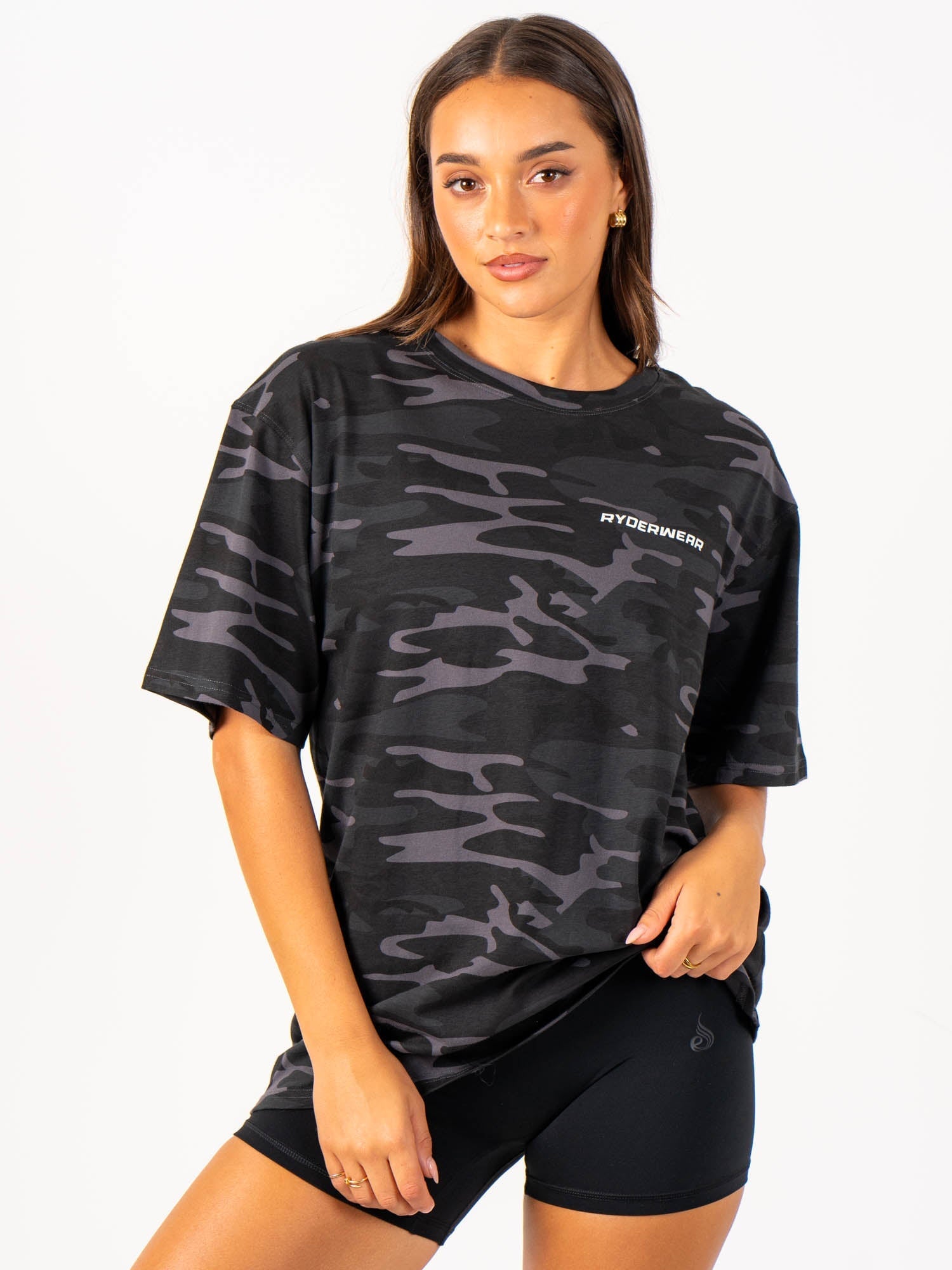 Energy Oversized T-Shirt - Black Camo