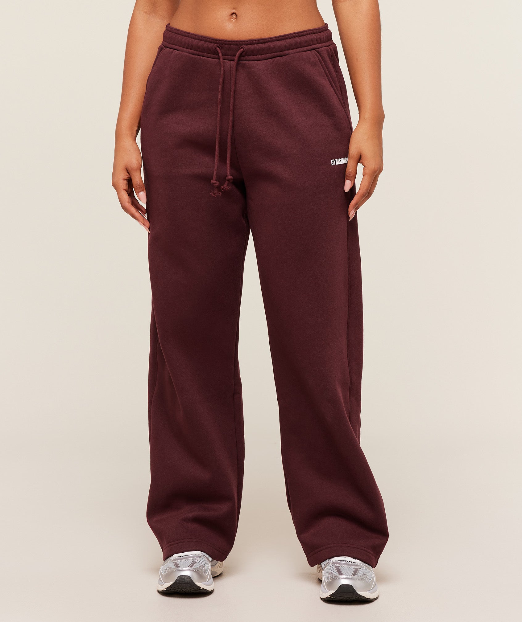 Gymshark Cosy Luxe Straight Leg Regular Joggers - Rich Maroon