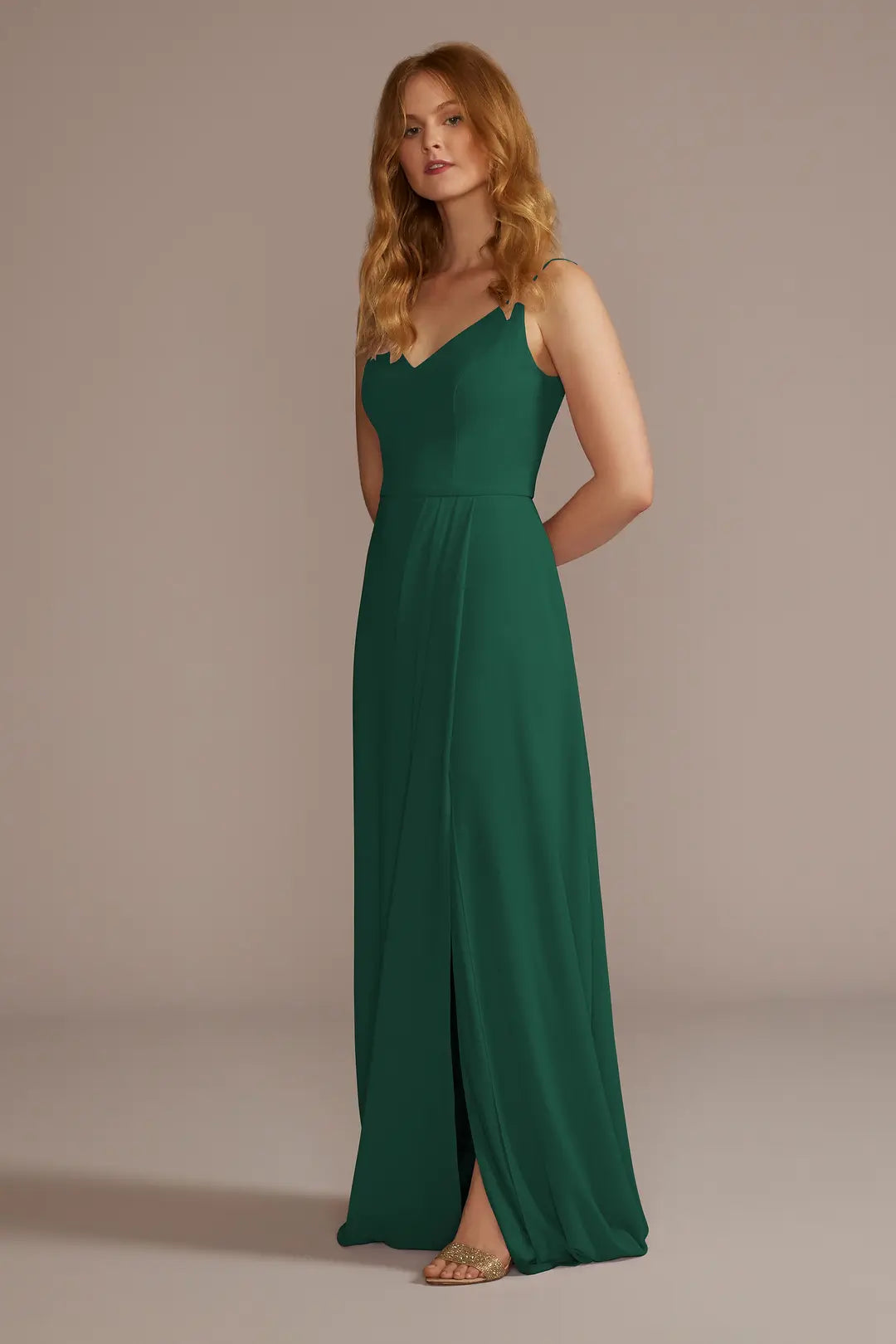 Chiffon Spaghetti Strap Dress