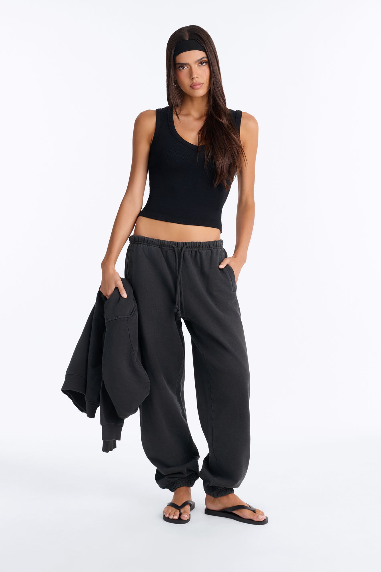 TERRY Classic Jogger Sweatpant - Washed Black