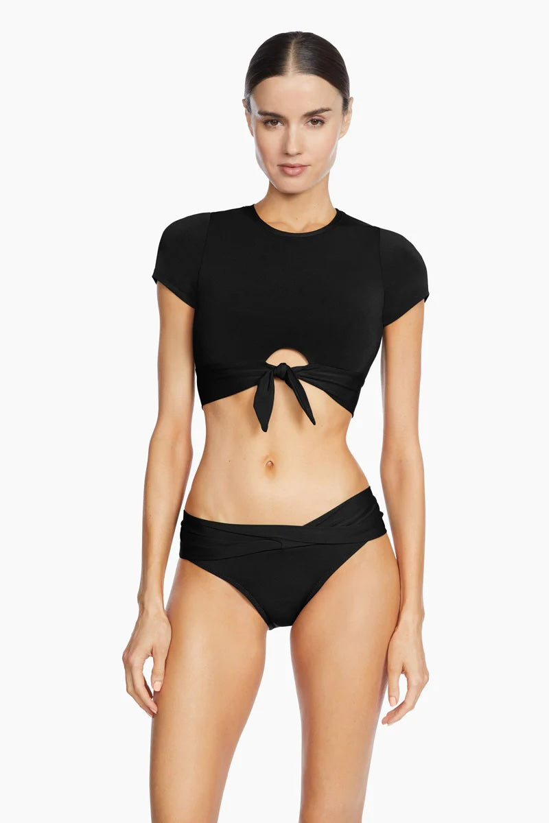 Robin Piccone Black Ava T-Shirt Top