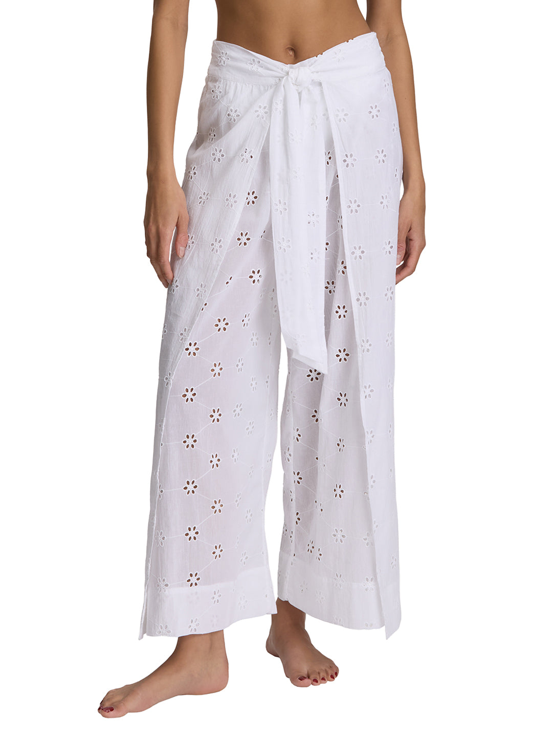 Polo Ralph Lauren Women's Eyelet Covers Wrap Cover Up Pant