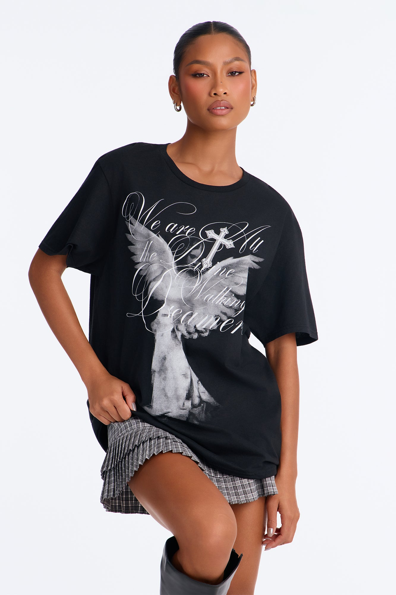 We Are Divine Angelic Tee - Black
