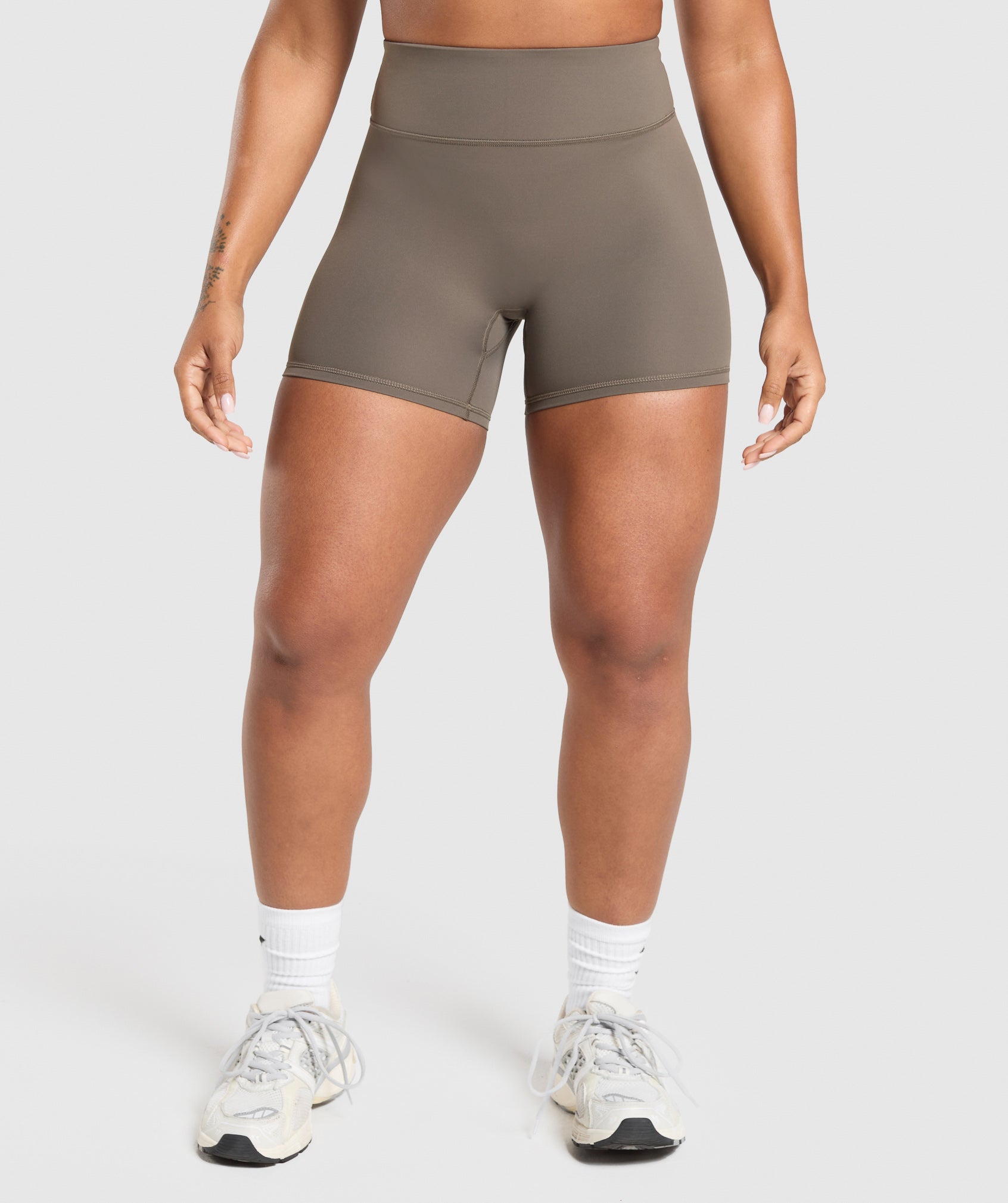 Gymshark Superset Pocket Shorts - Camo Brown