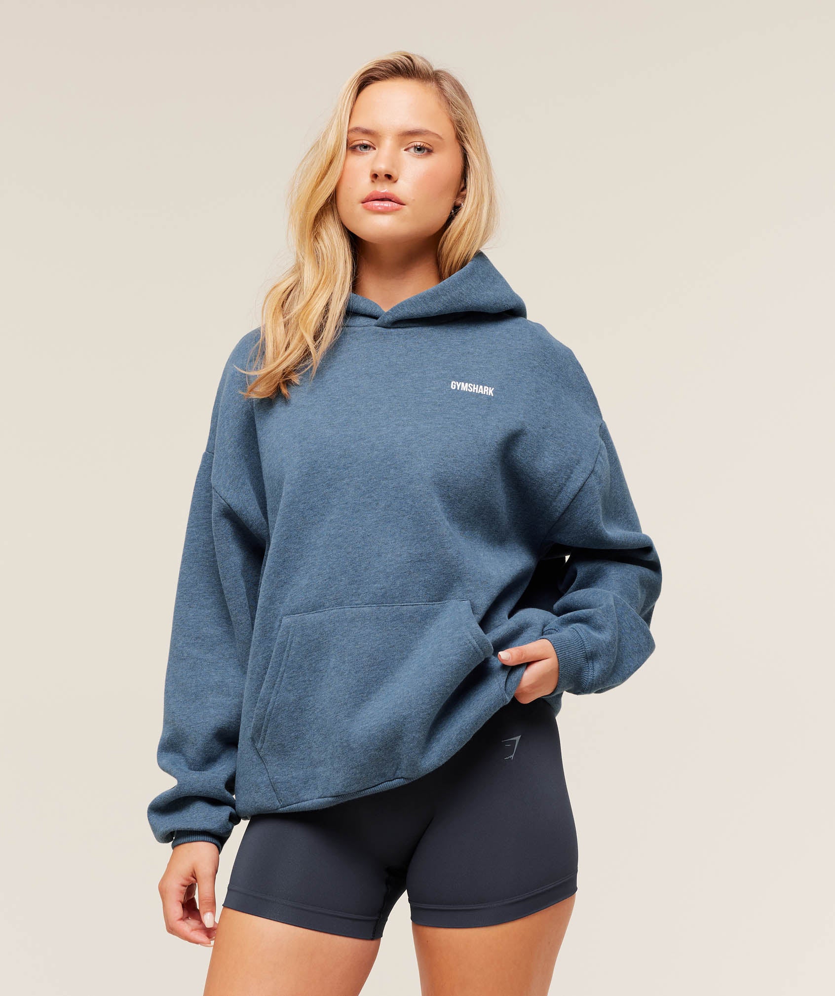 Gymshark Cosy Luxe Hoodie - Bros Compound Blue Marl
