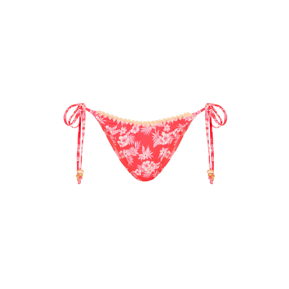 Kulani Kinis Island Punch Crochet Dipped Cheeky Tie Bikini Bottom