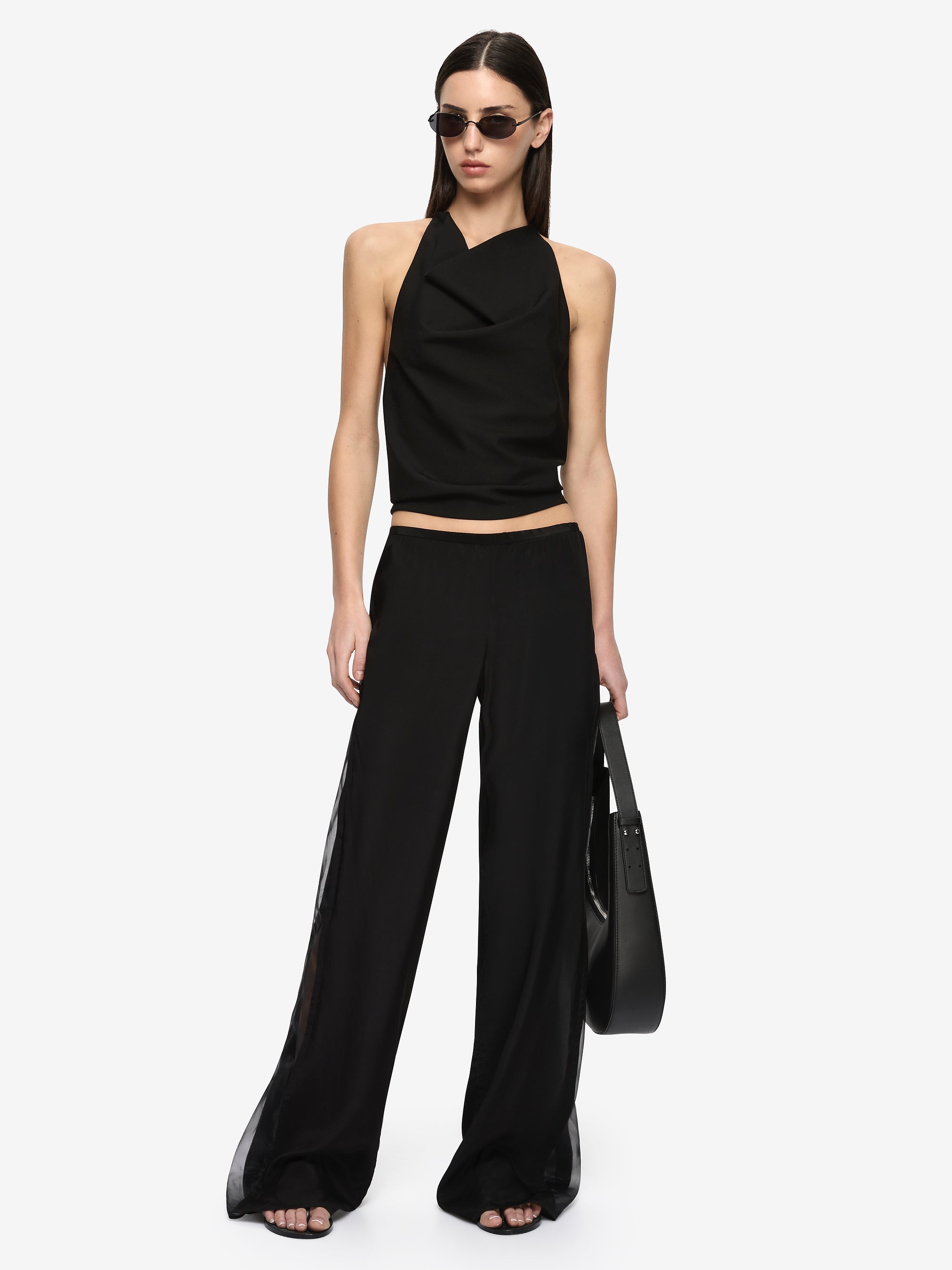 XADA CONTRAST PANT - BLACK