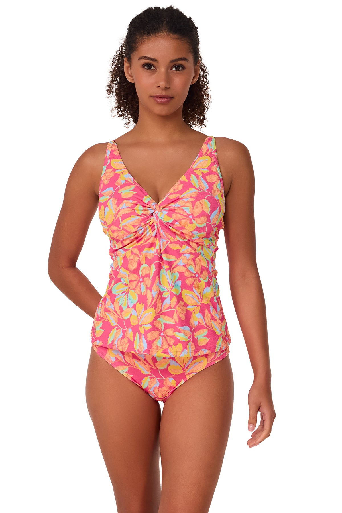 Sunsets Magic Hour Crepe Forever Tankini Top