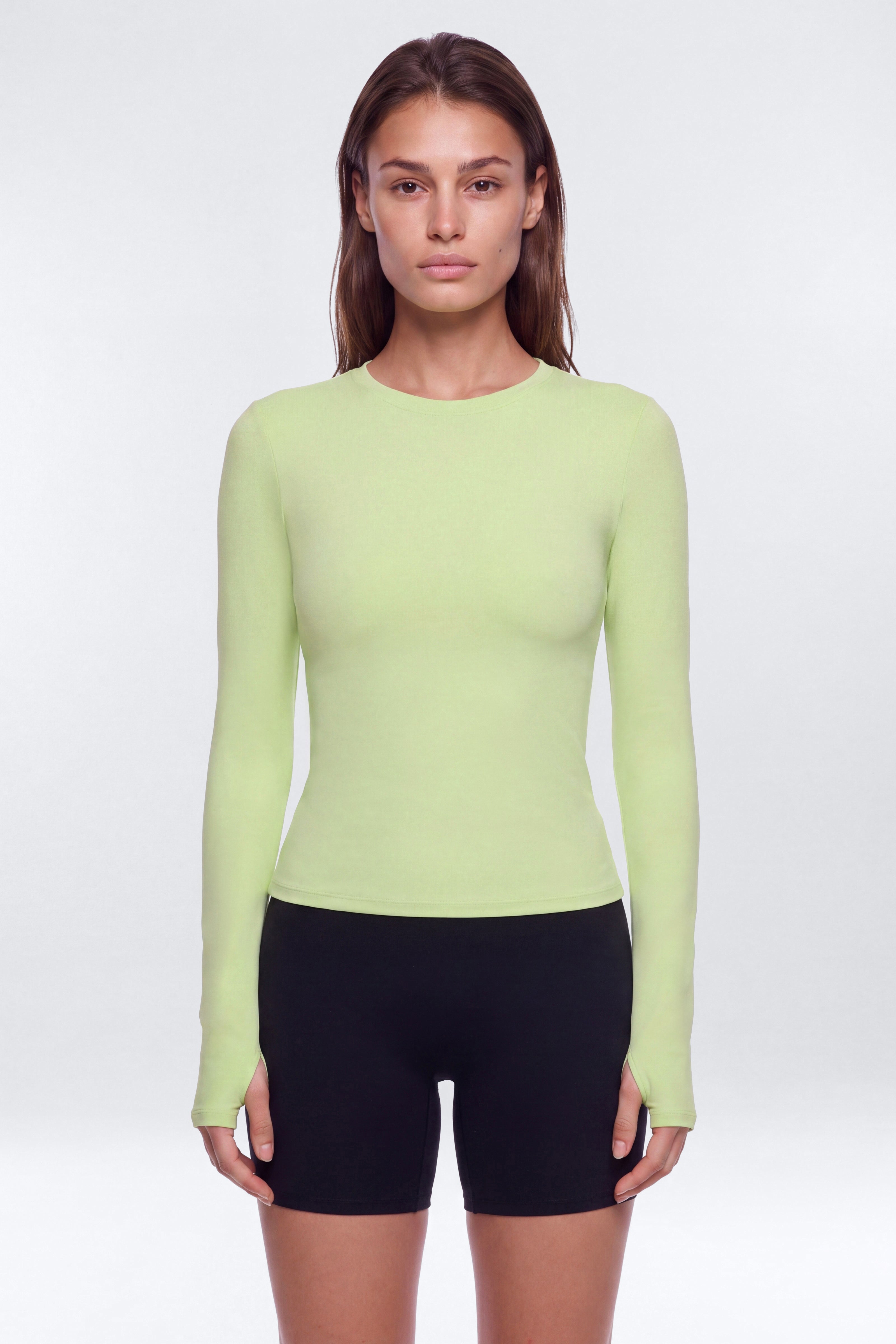 CloudForm™ Long Sleeve Active Top - Pistachio