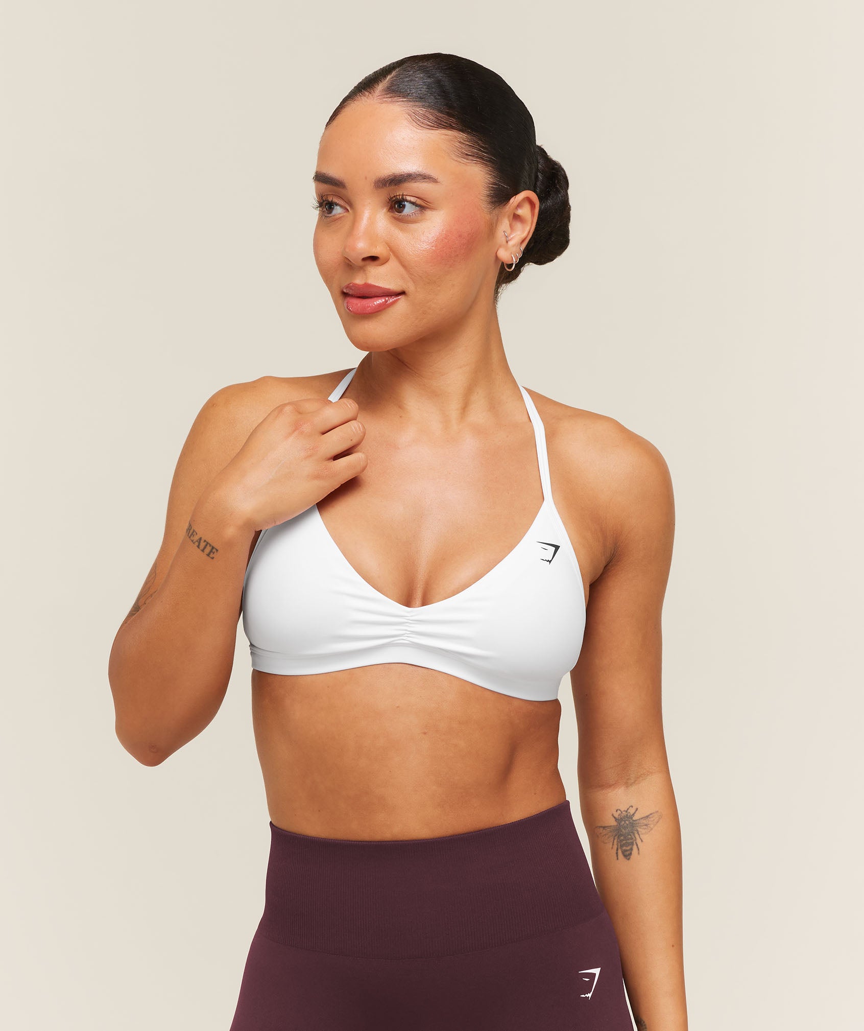 Gymshark Minimal Sports Bra 2.0 - White