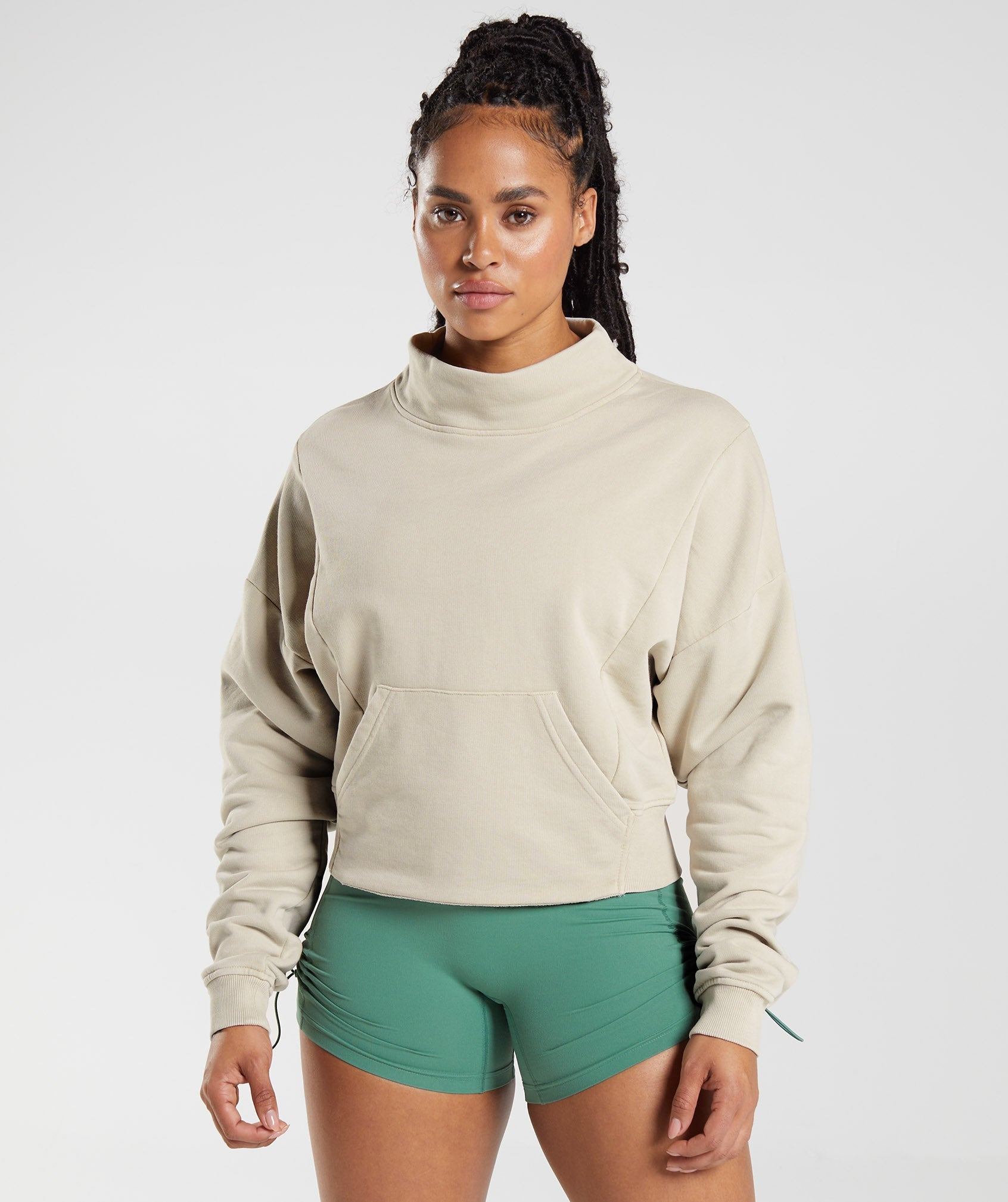 Gymshark Legacy Washed Sweatshirt - Pebble Grey