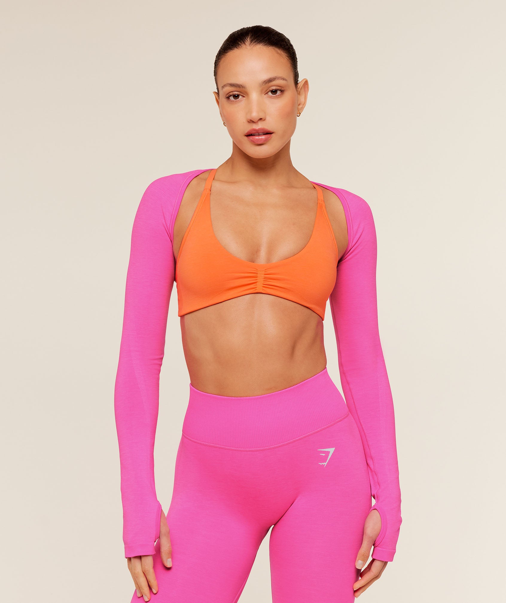 Gymshark Relay Seamless Shrug - Electric Pink
