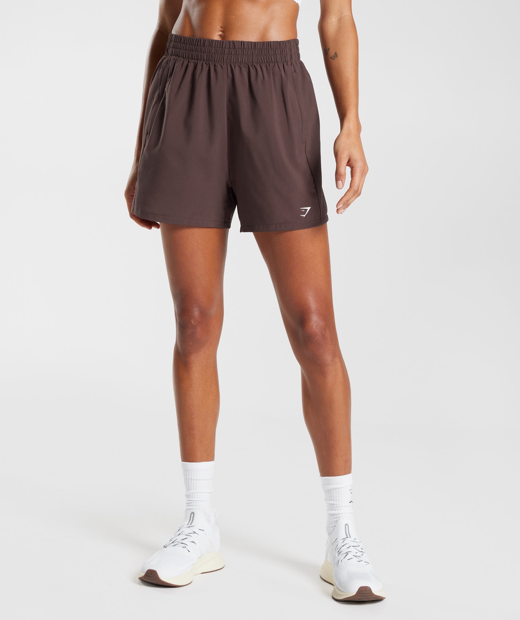 Gymshark WOVEN POCKET SHORTS - Brown