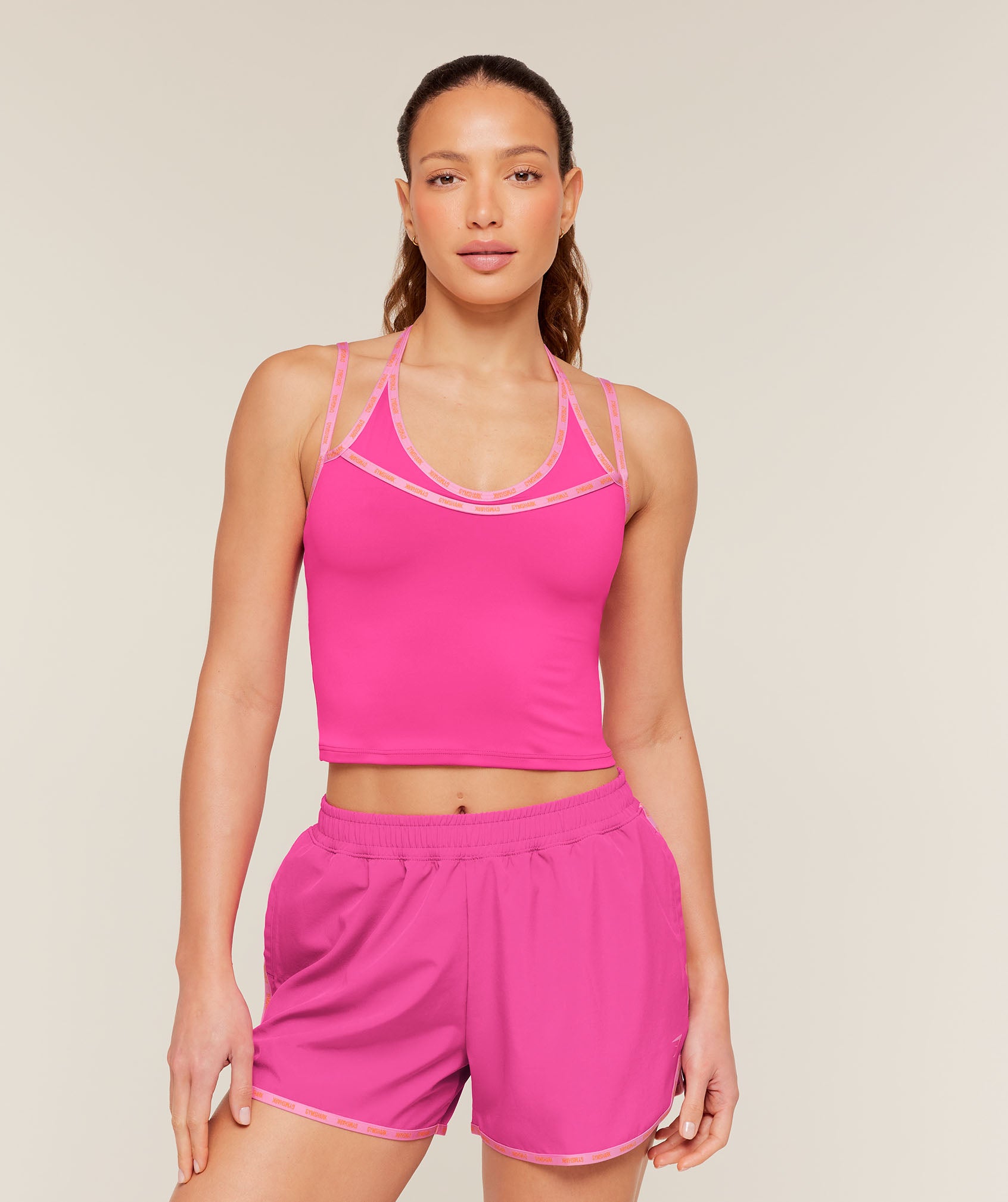 Gymshark Micro Logo Tank - Super-Set Pink