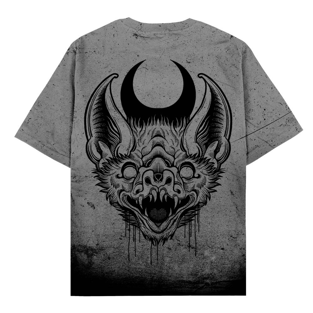 Moonthirst (Grey Grunge) - Oversized T-Shirt (200GSM)
