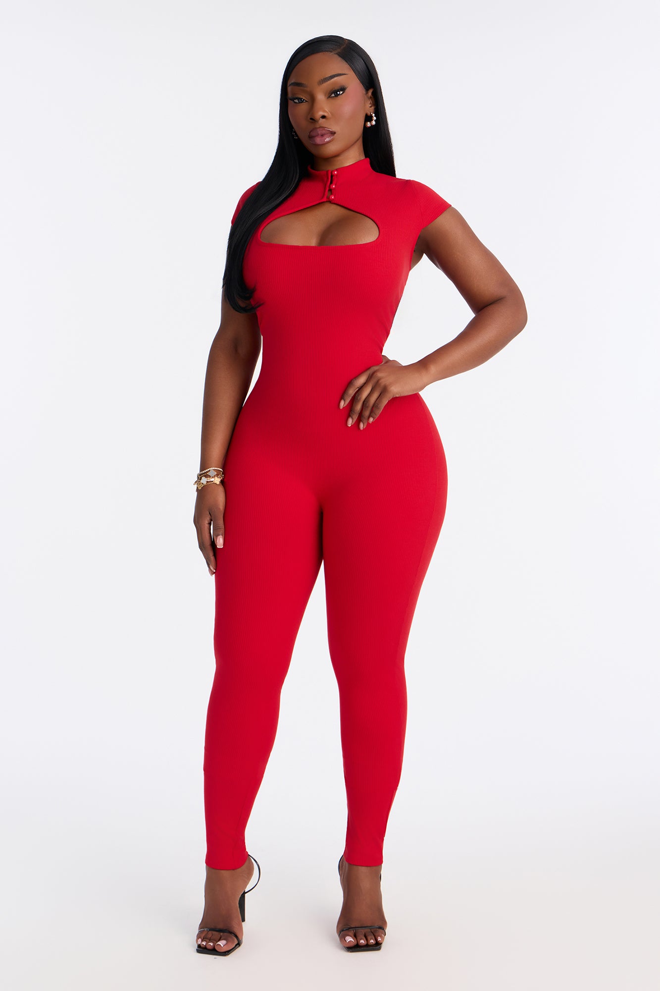 Gigi Snatched Jumpsuit - Red